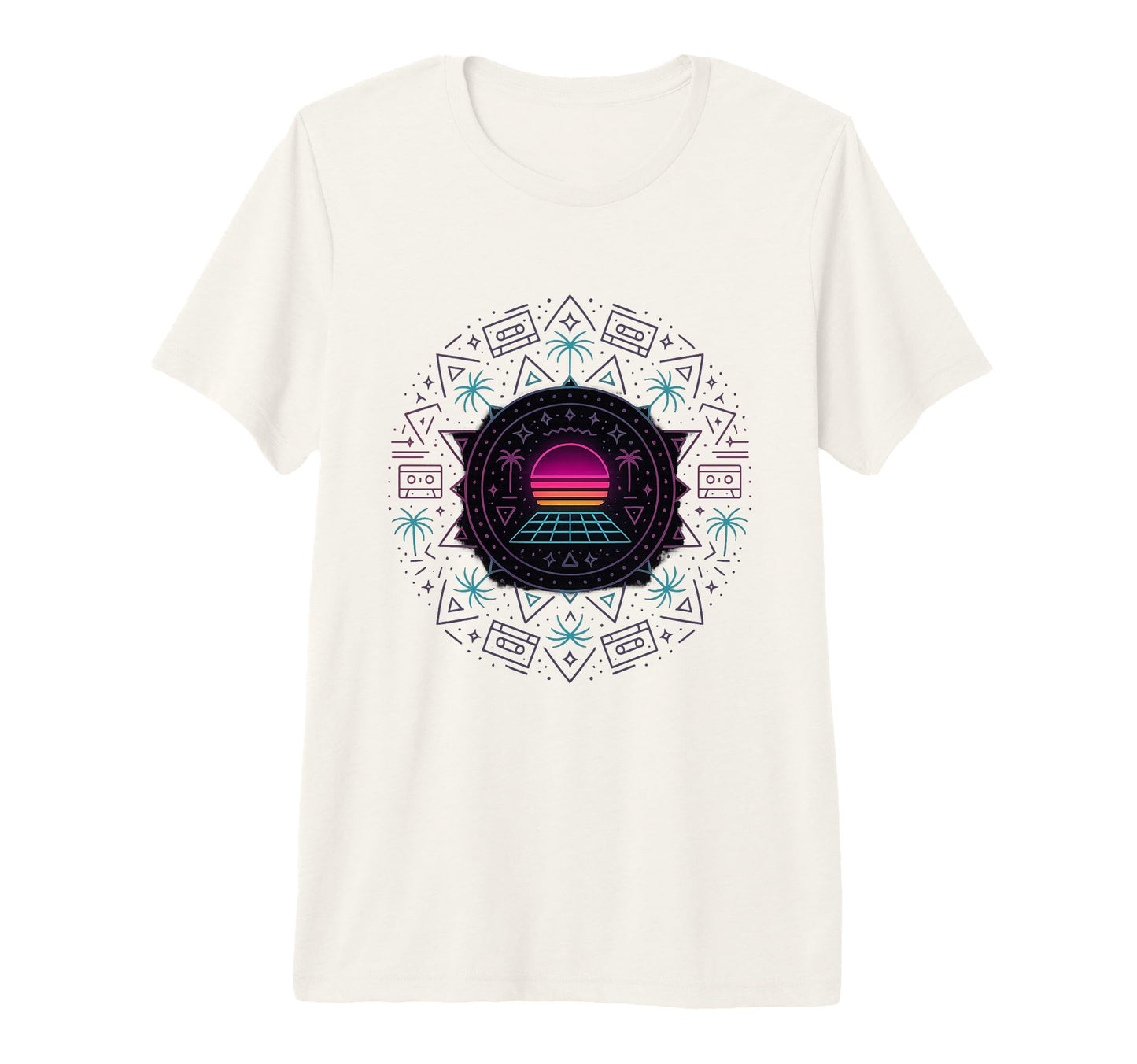 80S Synthwave Tri Blend T-Shirt - Trendy Graphic Men Women - T-Shirt, Sweatshirt, Hoodie