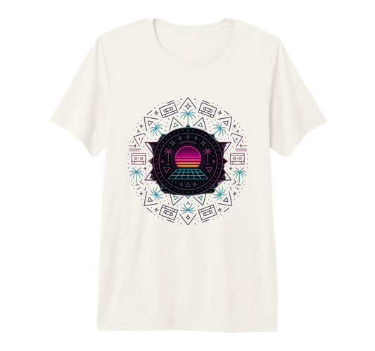 80S Synthwave Tri Blend T-Shirt - Trendy Graphic Men Women - T-Shirt, Sweatshirt, Hoodie