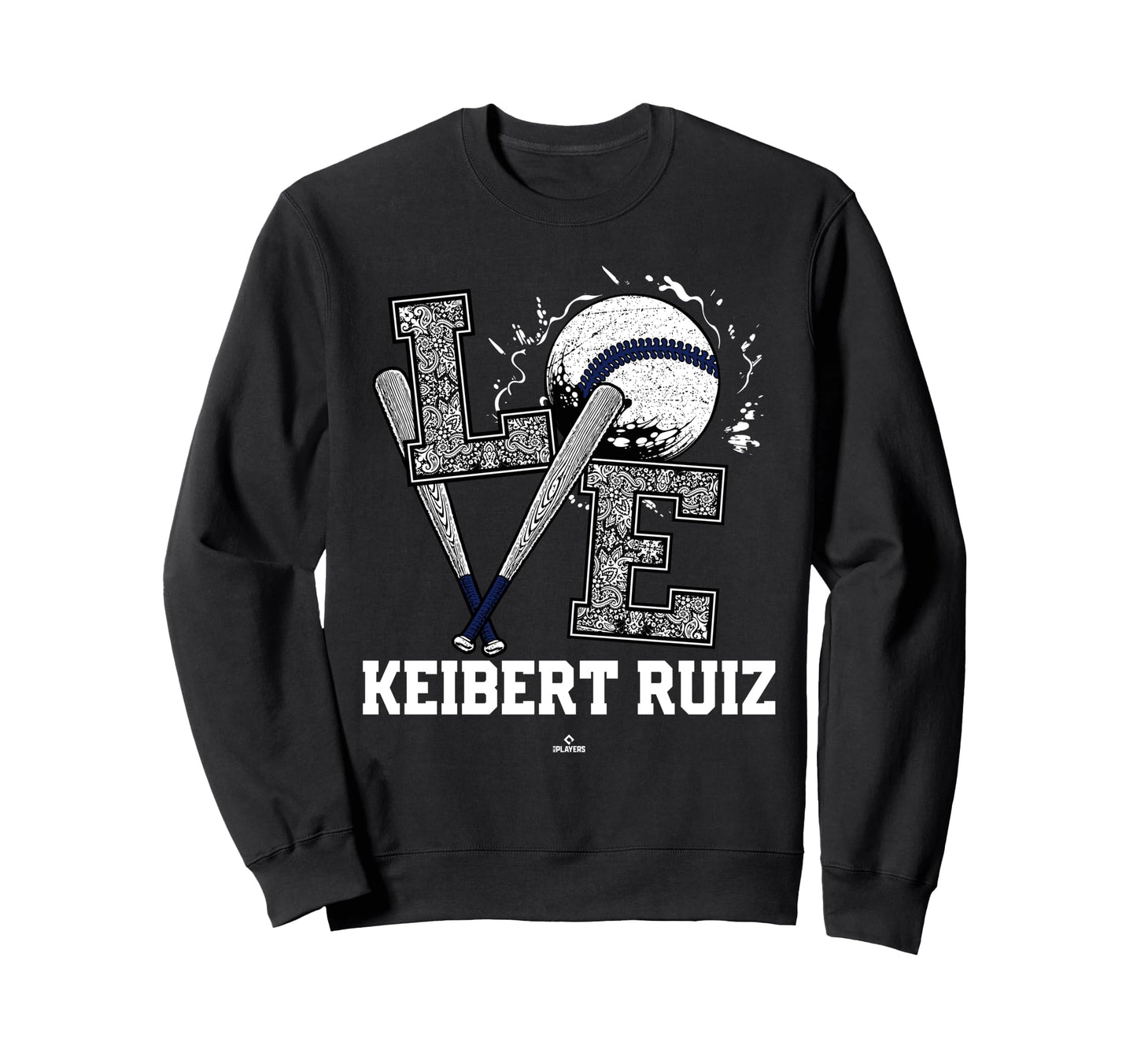 Distressed Baseball Love Keibert Sweatshirt - Novelty Apparel Men Women - T-Shirt, Sweatshirt, Hoodie