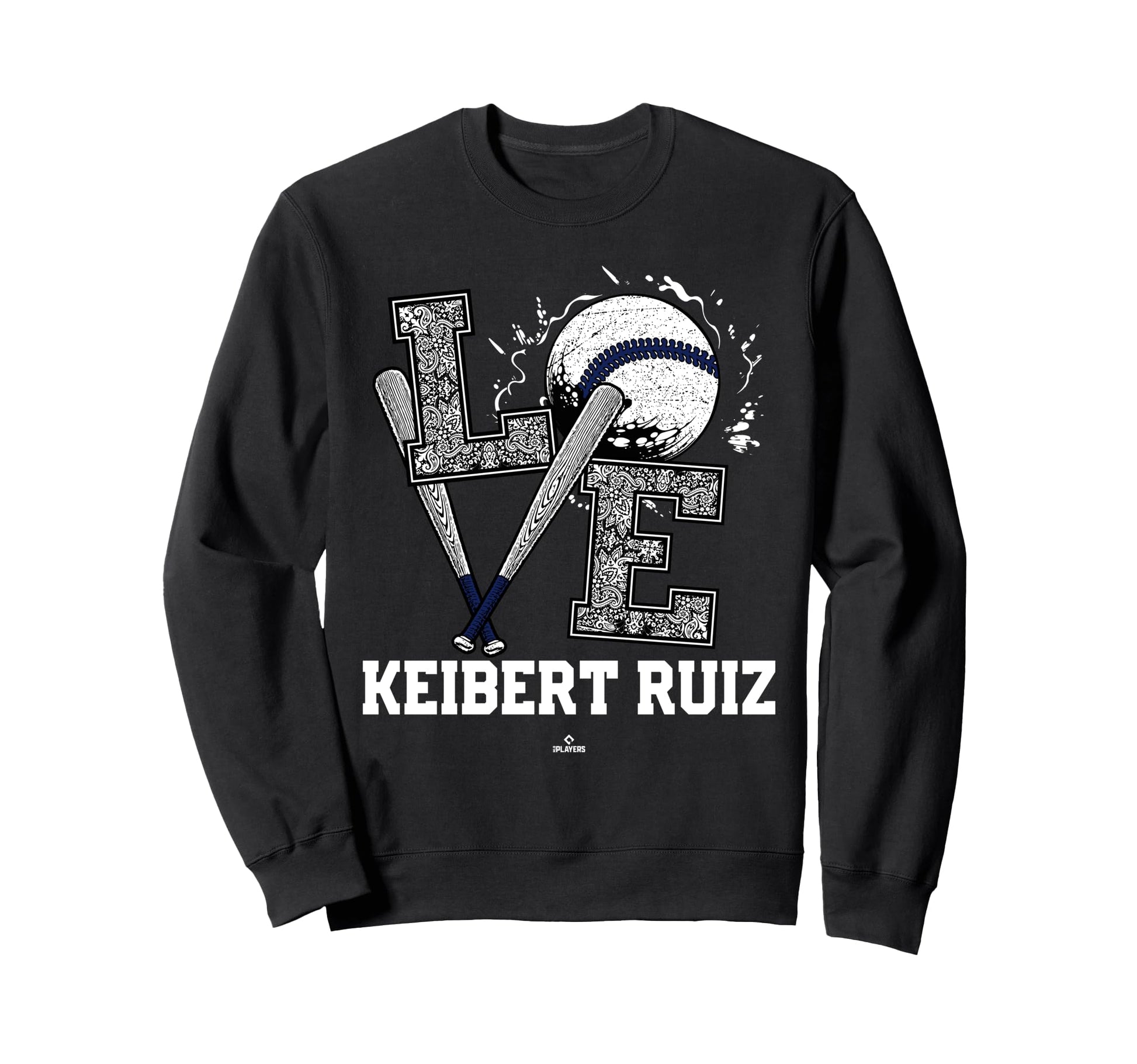 Distressed Baseball Love Keibert Sweatshirt - Novelty Apparel Men Women - T-Shirt, Sweatshirt, Hoodie