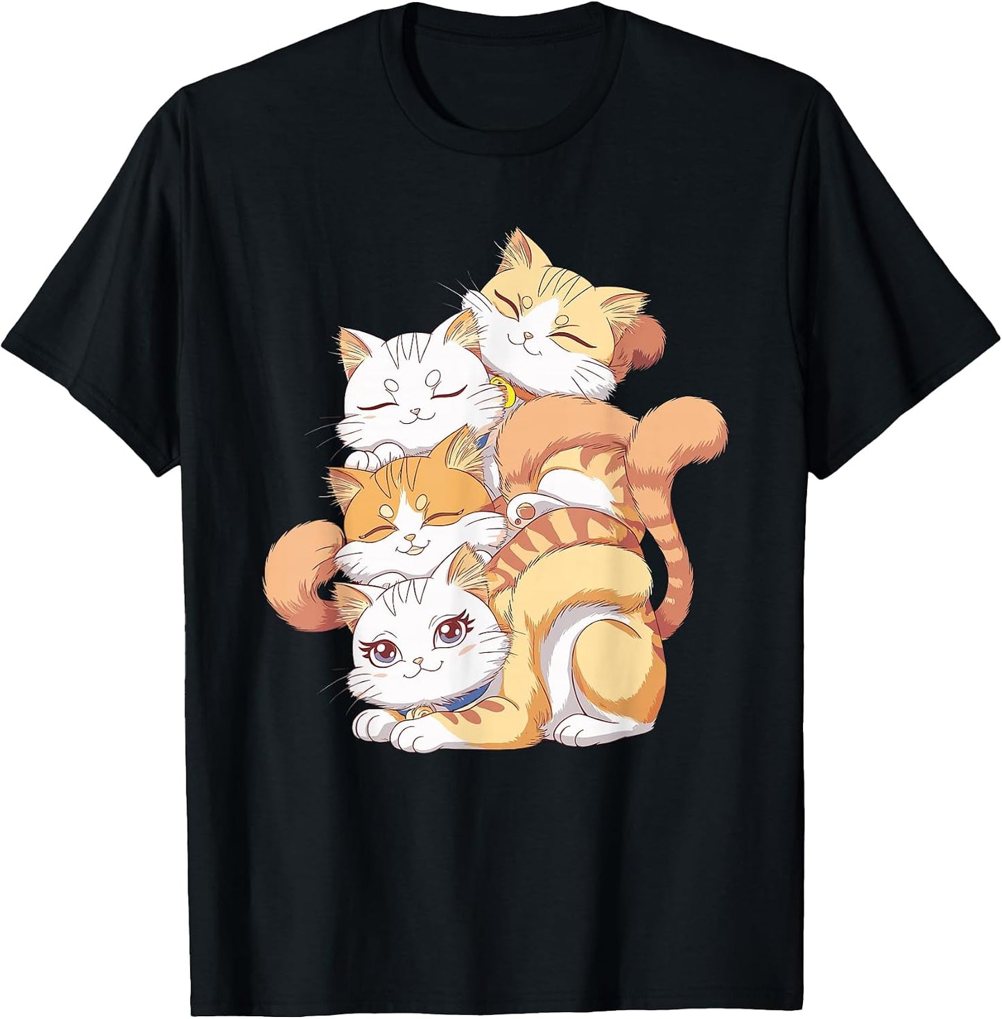 Kawaii Cat Club - Adult & Kids T-Shirts, Sweatshirts & Hoodies apparel design preview 1