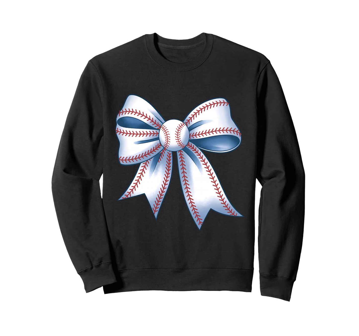 Baseball Coquette Bow Baseball Player Sweatshirt - Streetwear Style Unisex - T-Shirt, Sweatshirt, Hoodie