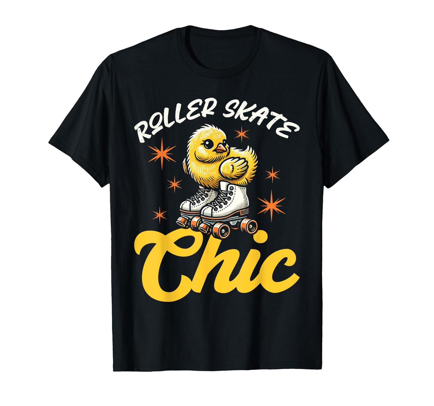 Roller Skating Skate 1970S Chicken T-Shirt - Fun Novelty Design Unisex - T-Shirt, Sweatshirt, Hoodie