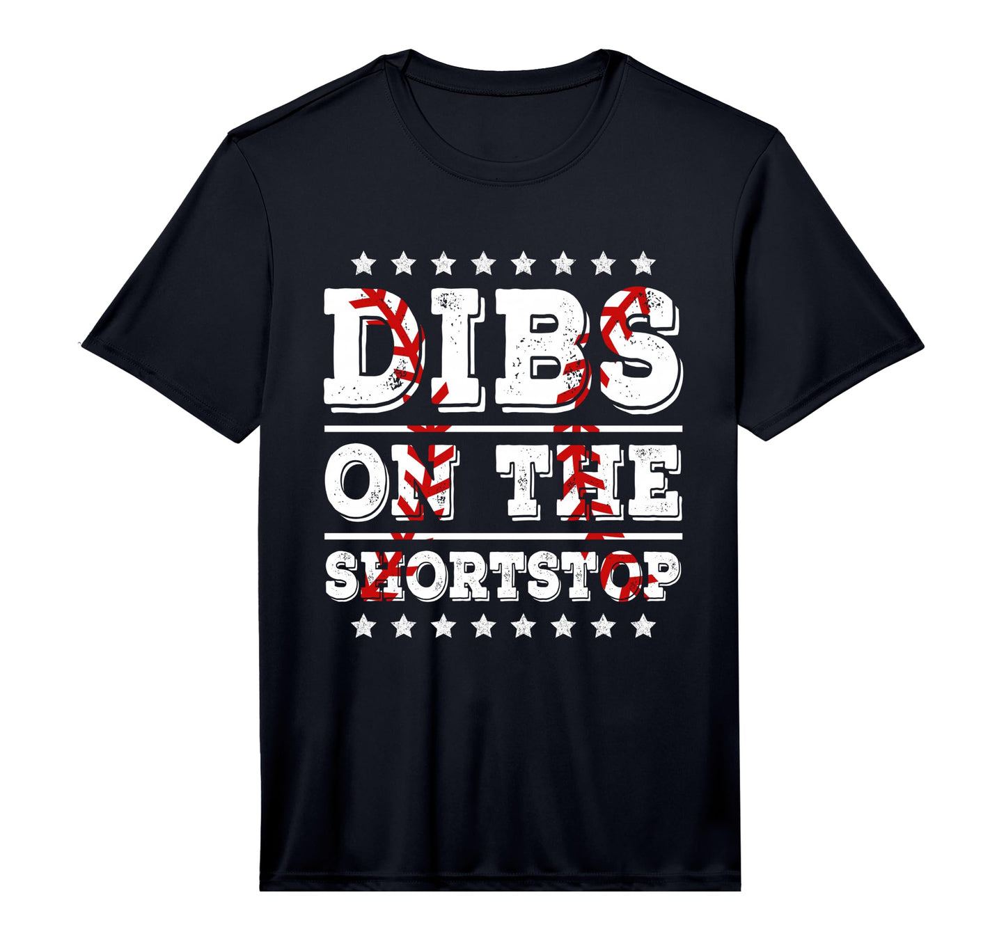 Mens Dibs Shortstop Funny Baseball T-Shirt - Custom Art Print for Adults - T-Shirt, Sweatshirt, Hoodie
