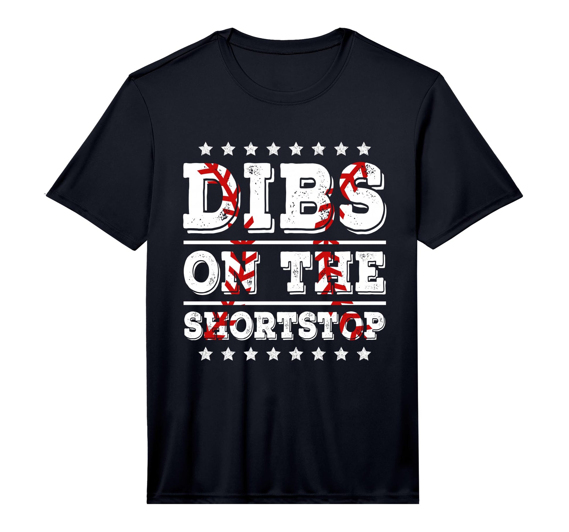 Mens Dibs Shortstop Funny Baseball T-Shirt - Custom Art Print for Adults - T-Shirt, Sweatshirt, Hoodie