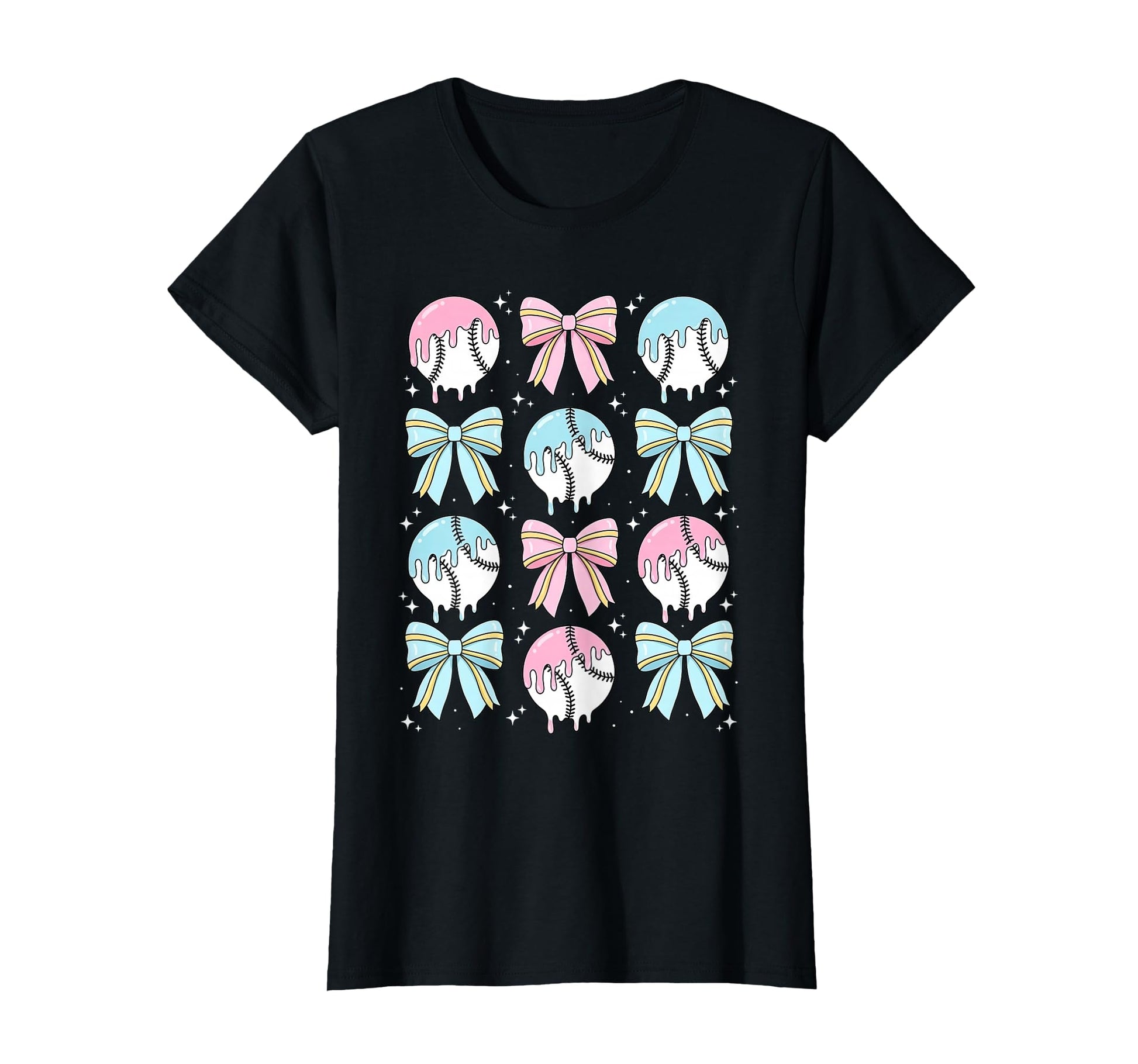 Baseball Drip Ice Cream Mom Sister T-Shirt - Unique Graphic Men Women - T-Shirt, Sweatshirt, Hoodie