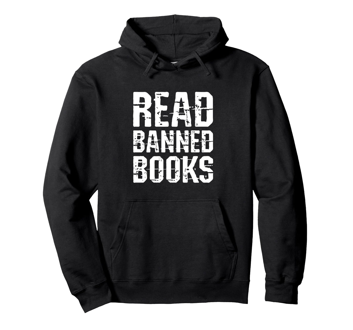 Good To Read Banned Books Grunge Typography Hoodie - Trendy Graphic Unisex - T-Shirt, Sweatshirt, Hoodie