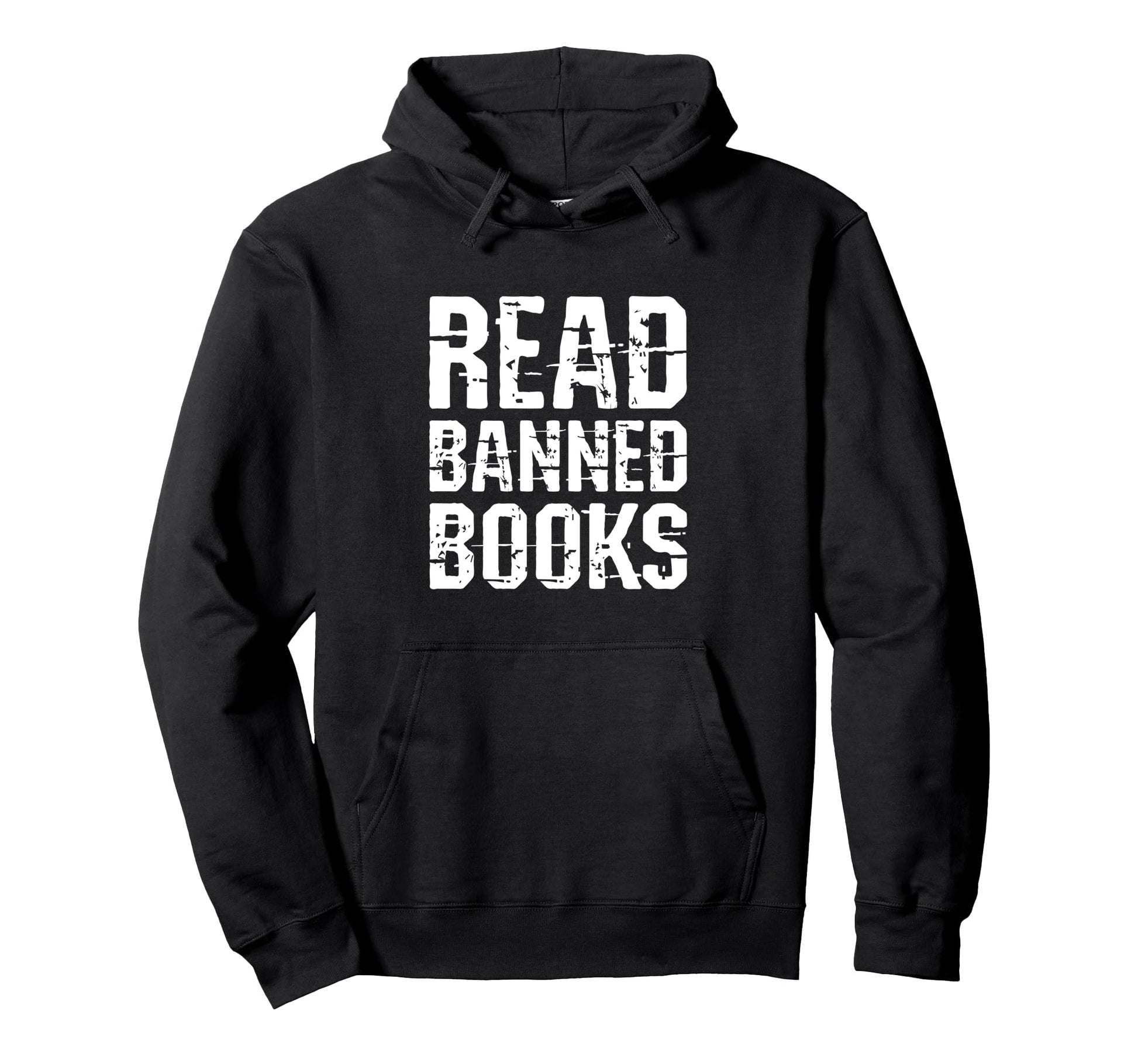 Good To Read Banned Books Grunge Typography Hoodie - Trendy Graphic Unisex - T-Shirt, Sweatshirt, Hoodie