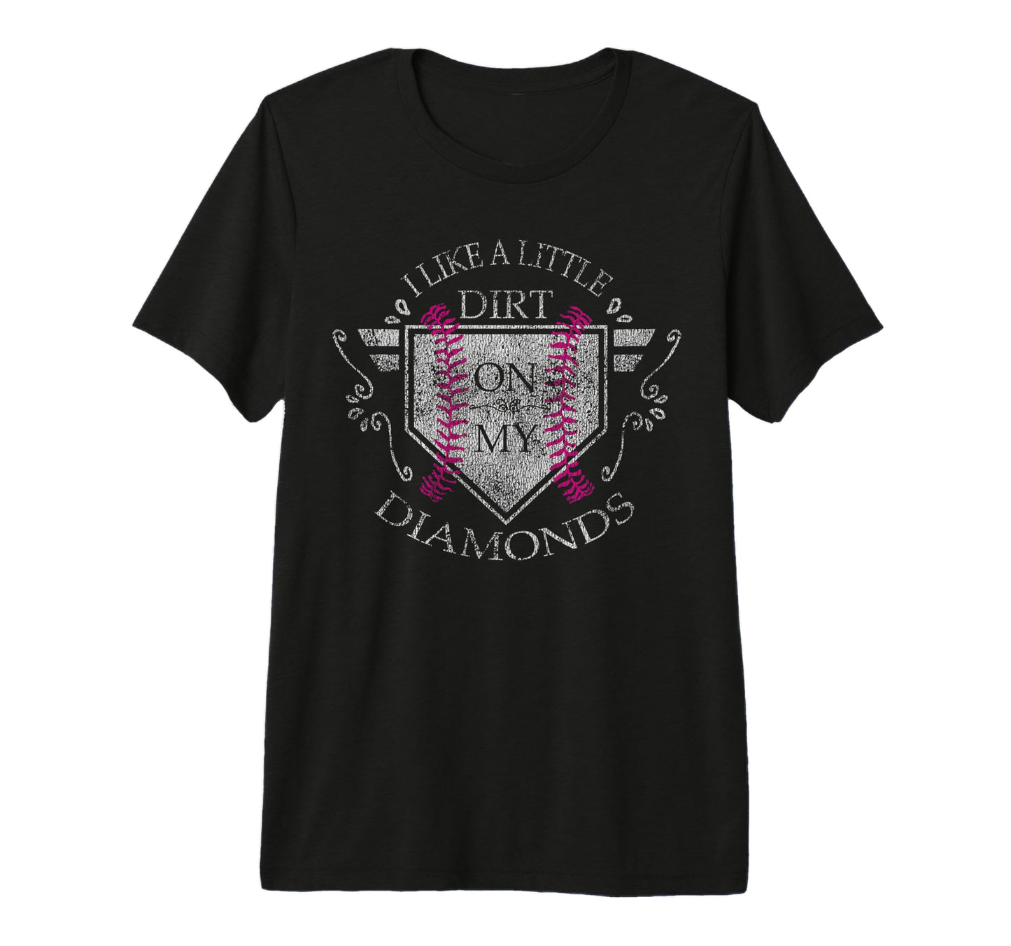 I Like Little Dirt My Diamond Distressed T-Shirt - Minimalist Print Unisex - T-Shirt, Sweatshirt, Hoodie