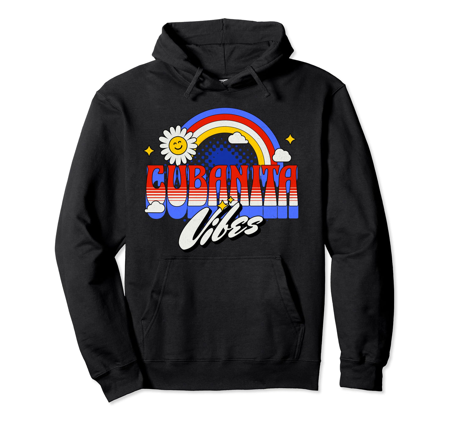 Cubanita Vibes Typography Hoodie - Aesthetic Graphic Unisex - T-Shirt, Sweatshirt, Hoodie