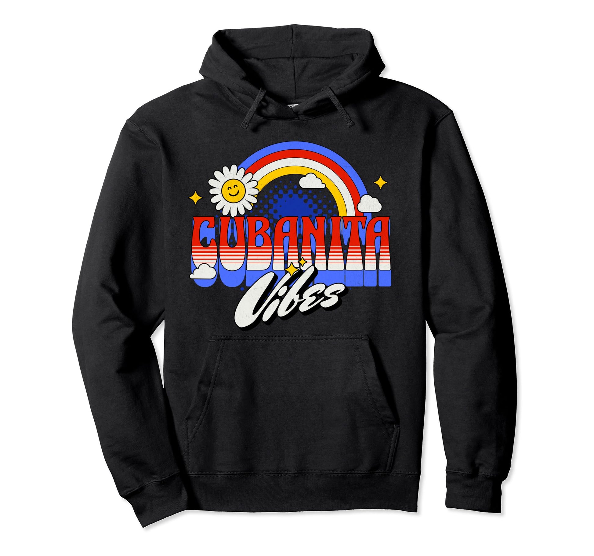 Cubanita Vibes Typography Hoodie - Aesthetic Graphic Unisex - T-Shirt, Sweatshirt, Hoodie