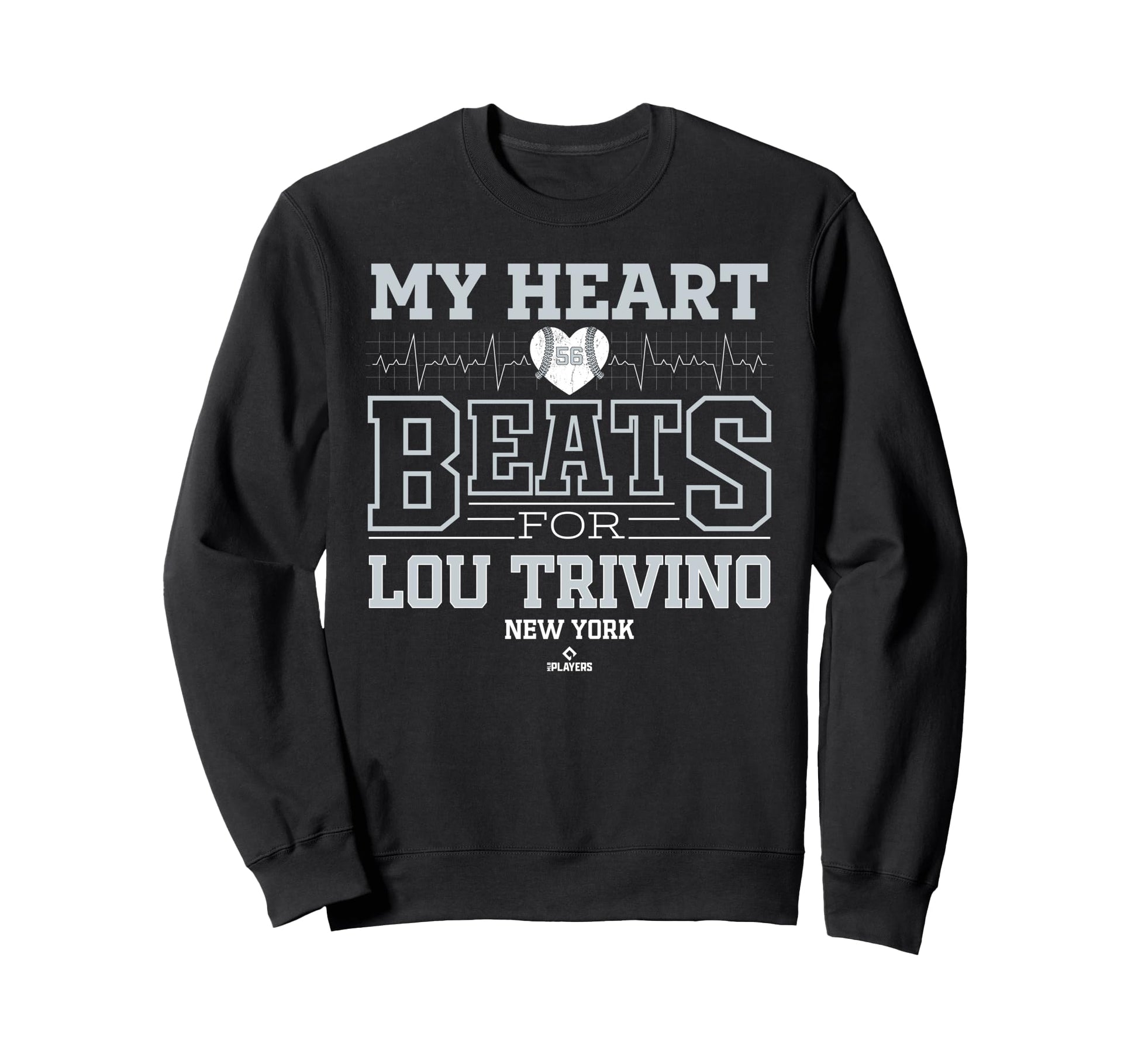 My Heart Beats Lou Trivino New York Sweatshirt - Streetwear Style Unisex - T-Shirt, Sweatshirt, Hoodie