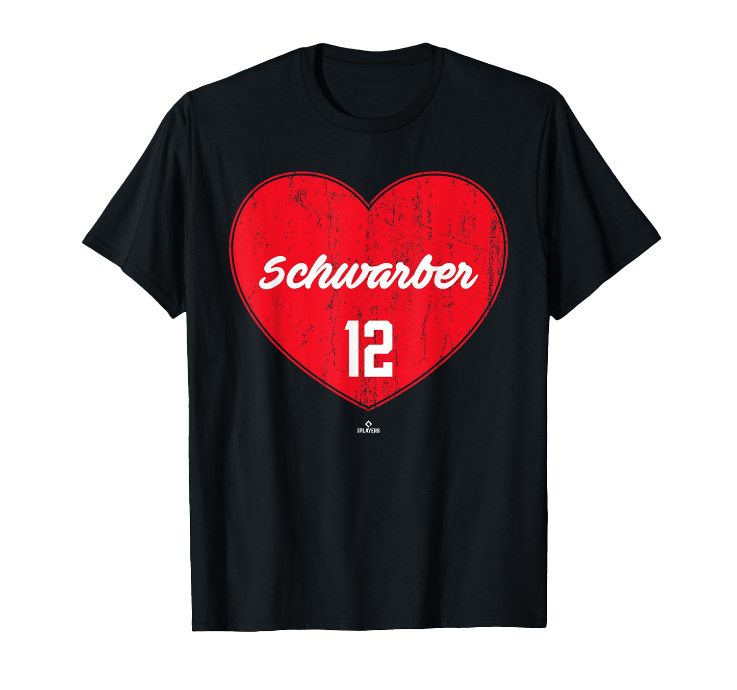 Distressed Heart Kyle Schwarber T-Shirt - Casual Everyday Wear Men Women - T-Shirt, Sweatshirt, Hoodie