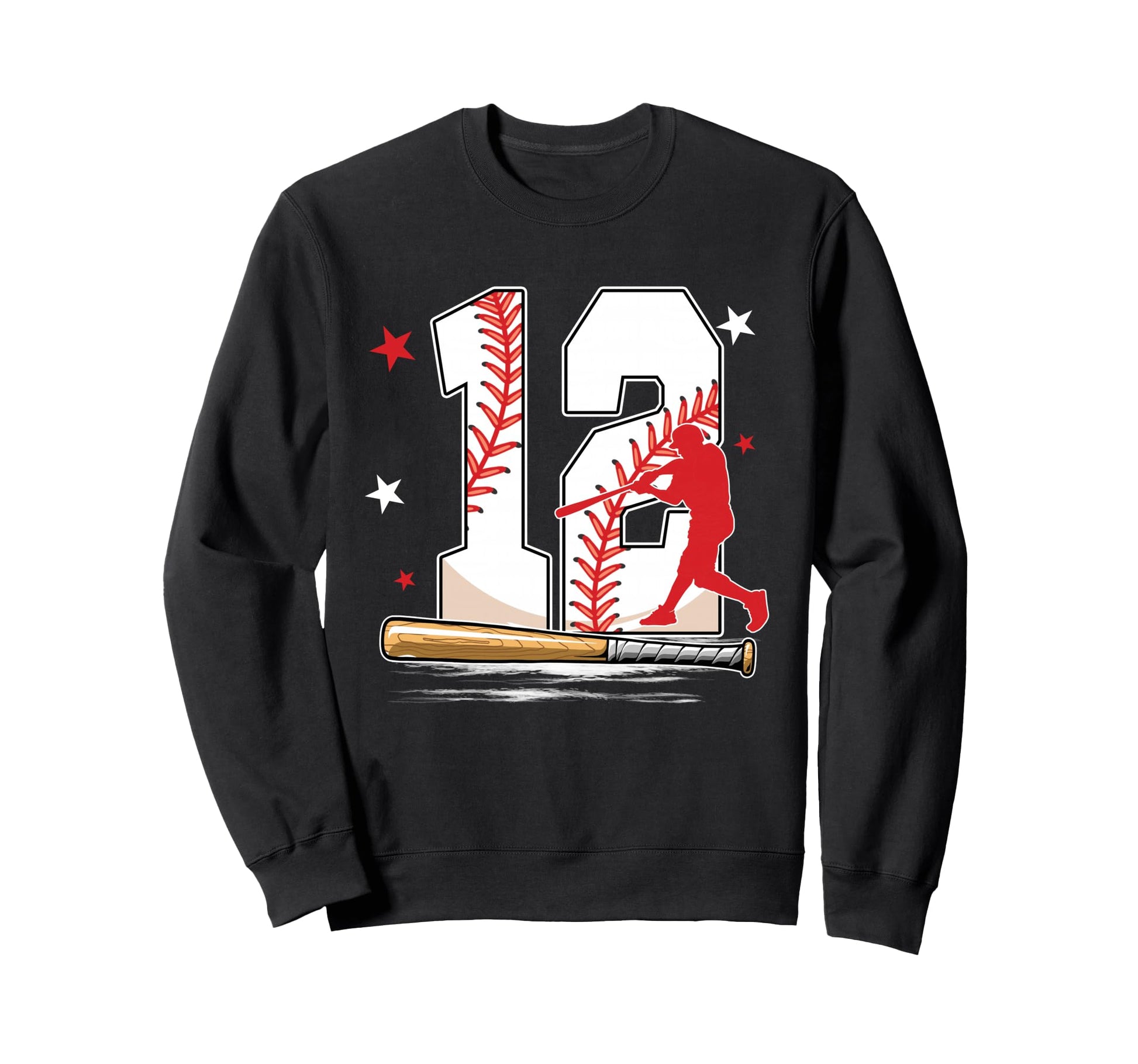 12 Years Old Baseball Birthday Sweatshirt - Casual Everyday Wear Men Women - T-Shirt, Sweatshirt, Hoodie