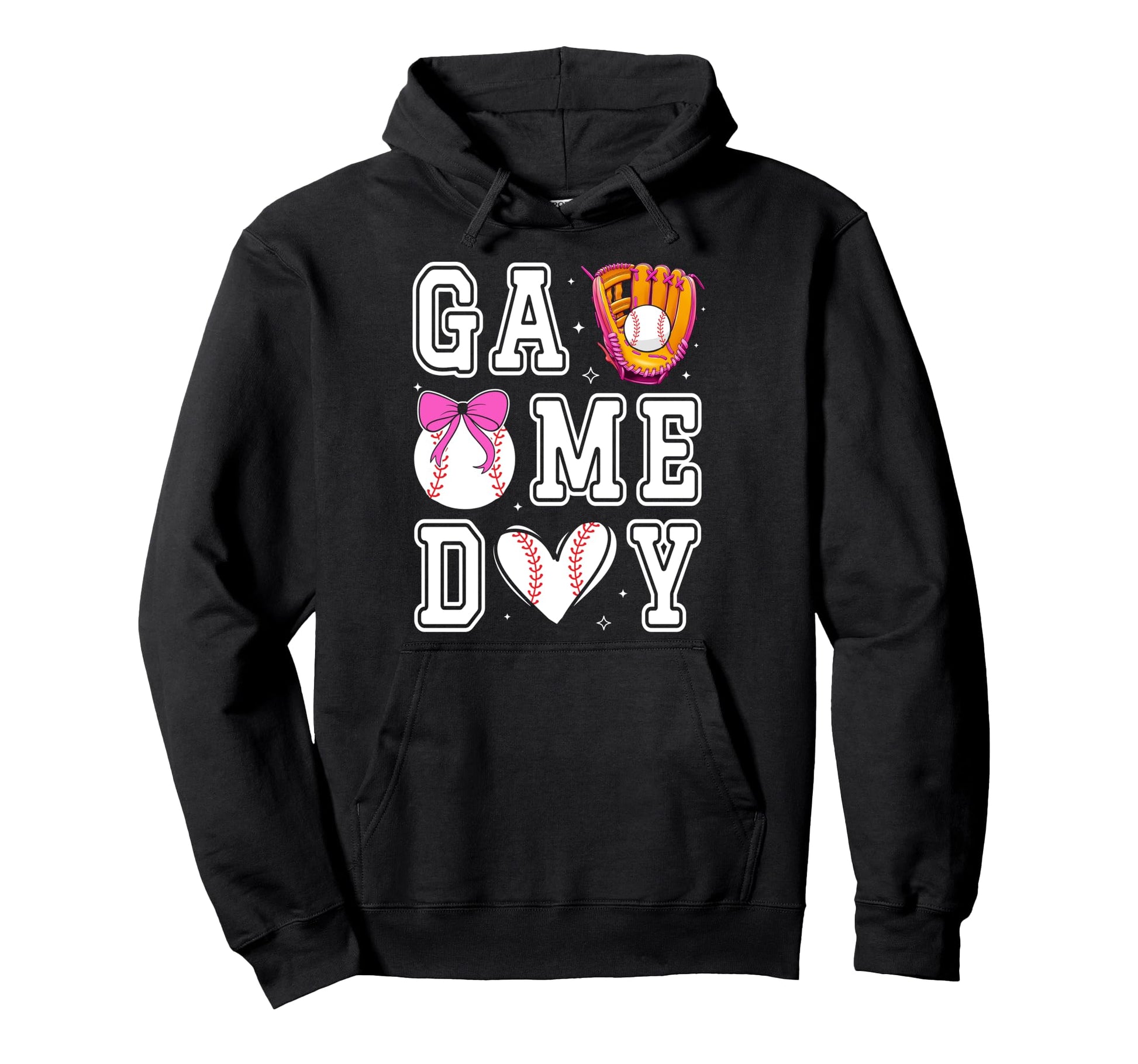 Baseball Sister Coquette Bow Game Day Hoodie - Novelty Apparel for Adults - T-Shirt, Sweatshirt, Hoodie