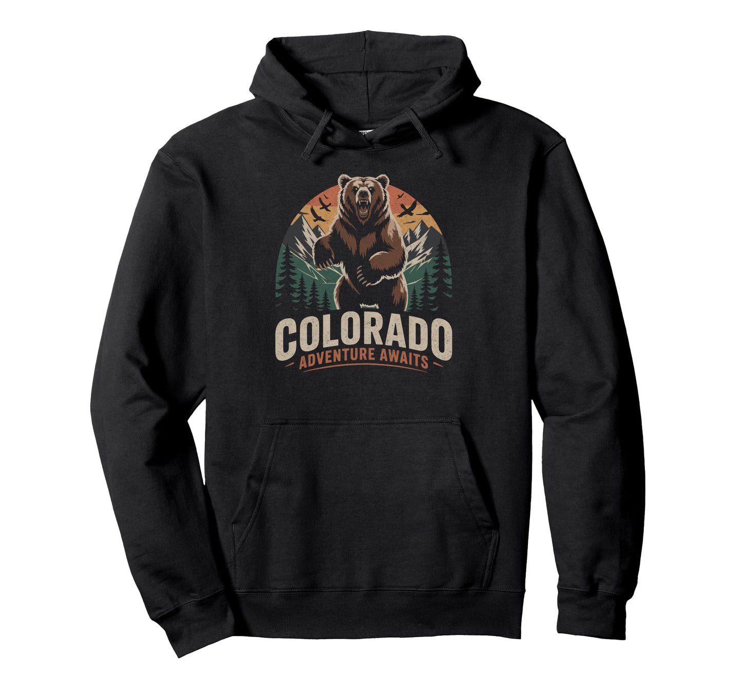 Colorado Mountains Nature Hiking Hoodie - Unique Graphic Unisex - T-Shirt, Sweatshirt, Hoodie