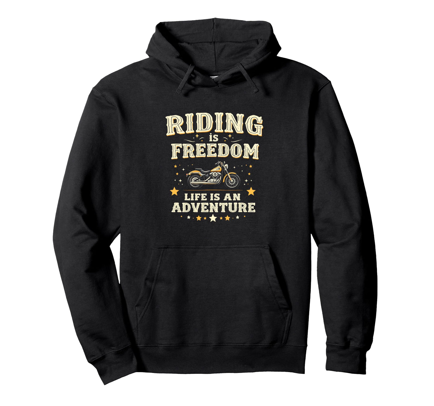 Riding Is Freedom Life Is Adventure Hoodie - Trendy Graphic Unisex - T-Shirt, Sweatshirt, Hoodie