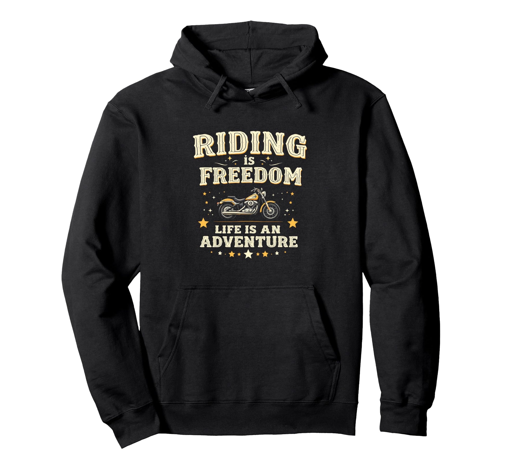 Riding Is Freedom Life Is Adventure Hoodie - Trendy Graphic Unisex - T-Shirt, Sweatshirt, Hoodie
