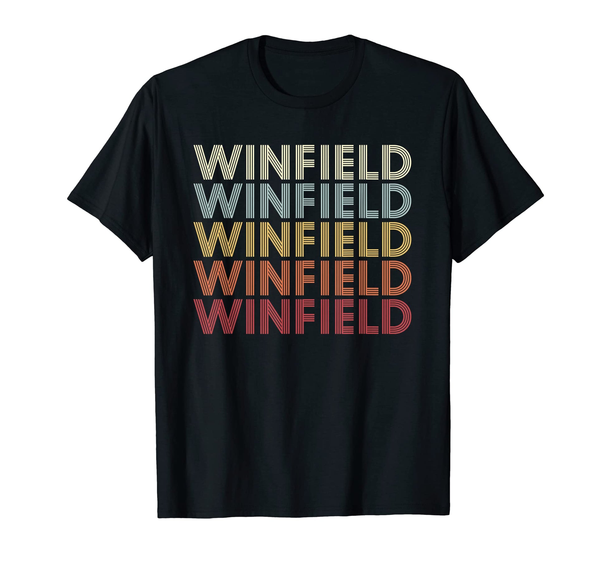 Winfield West Virginia Winfield Wv Text T-Shirt - Fun Novelty Design Unisex - T-Shirt, Sweatshirt, Hoodie
