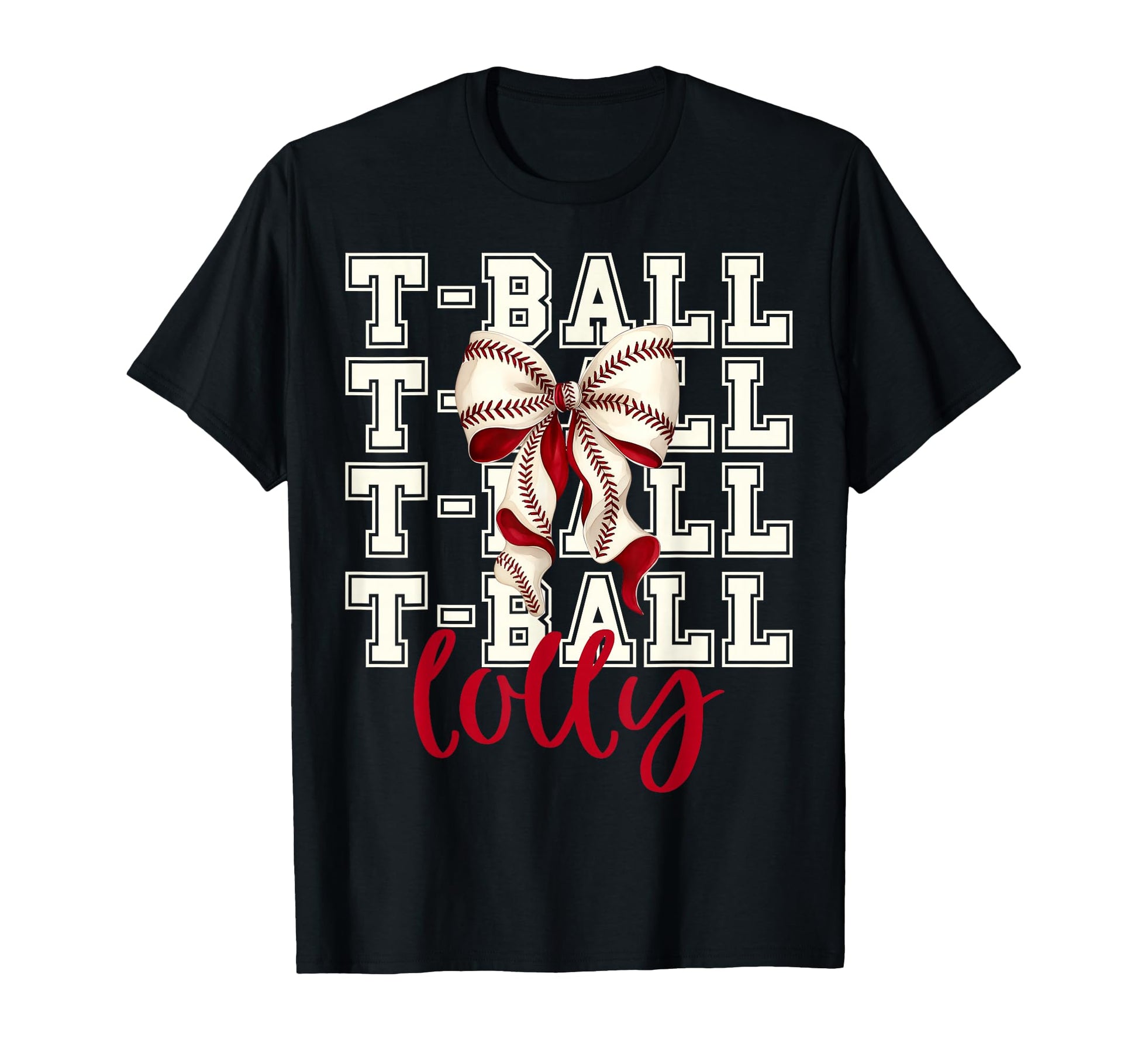 Tball Lolly Teeball T Ball Coquette T-Shirt - Minimalist Print for Adults - T-Shirt, Sweatshirt, Hoodie