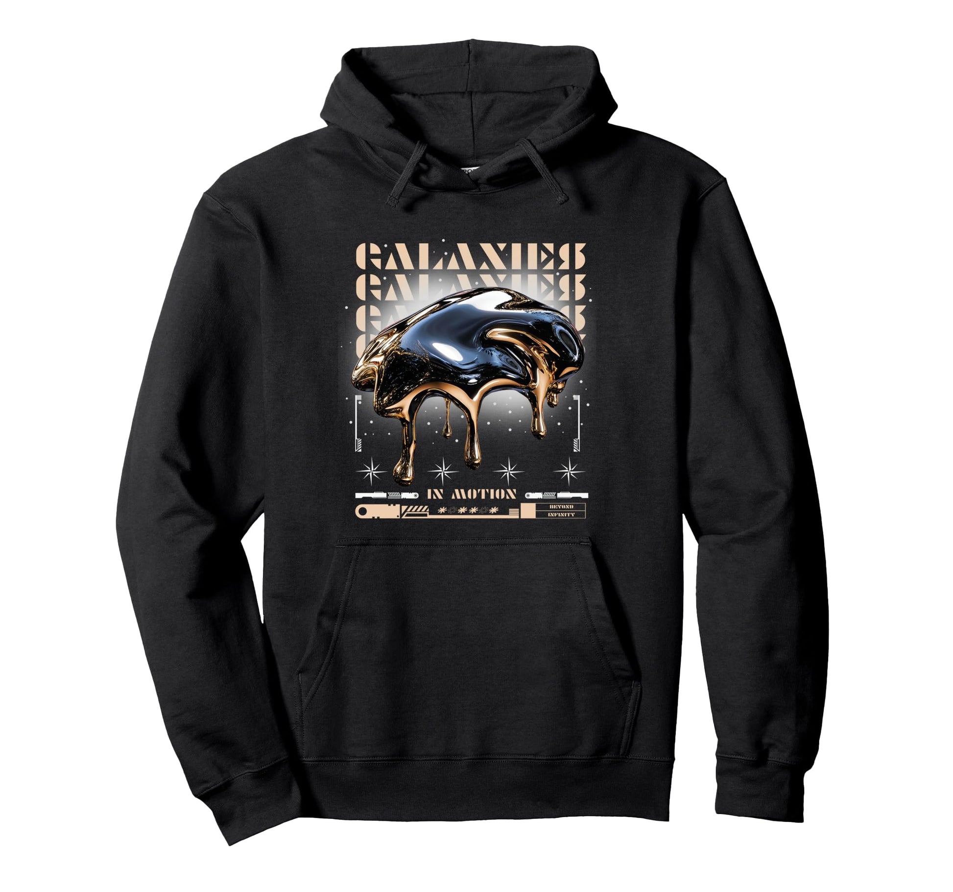 Y2K Galaxies Bold Urban Graffiti Hoodie - Minimalist Print for Adults - T-Shirt, Sweatshirt, Hoodie