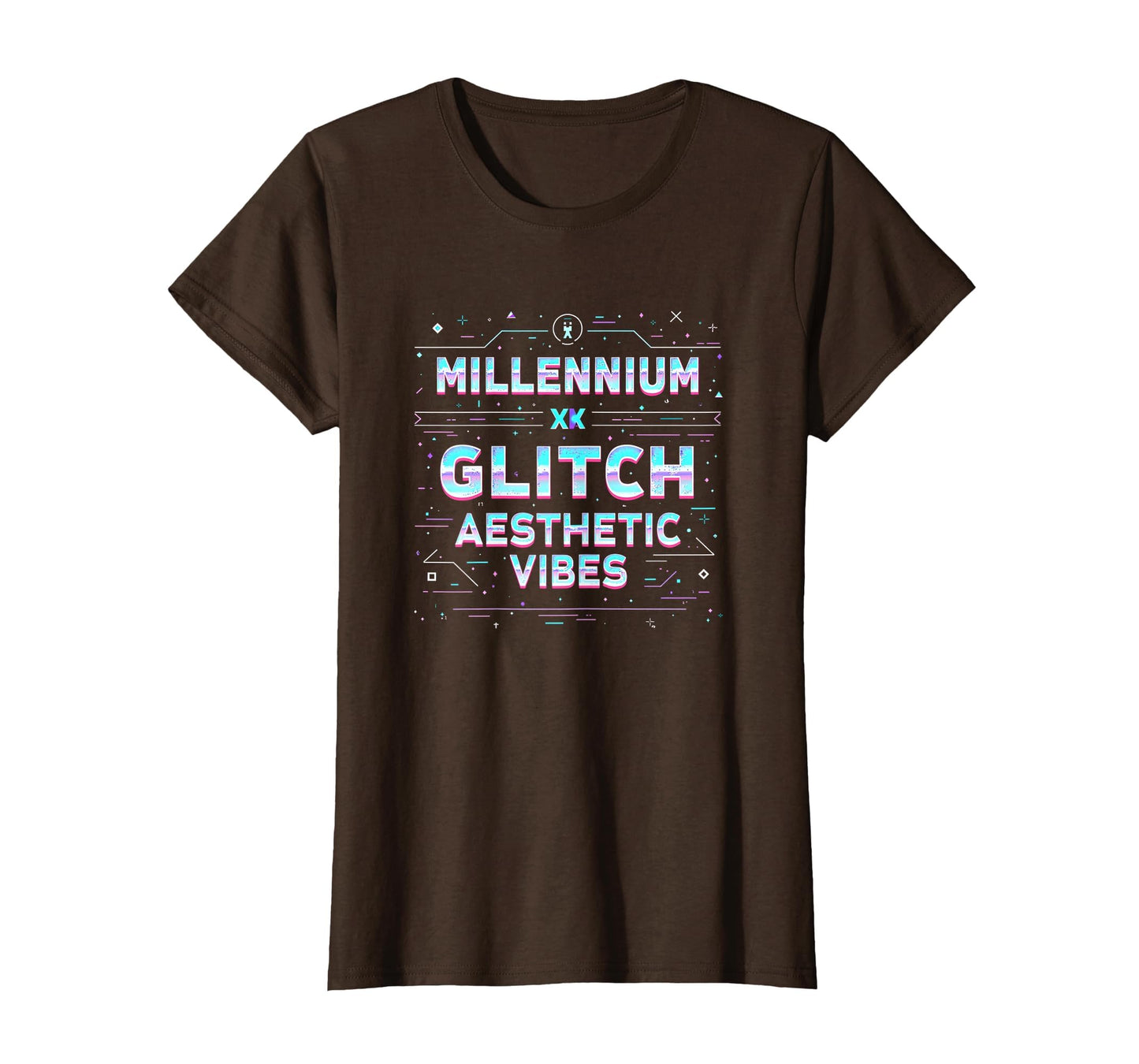 Millennium Glitch Aesthetic Y2K T-Shirt - Casual Everyday Wear for Adults - T-Shirt, Sweatshirt, Hoodie