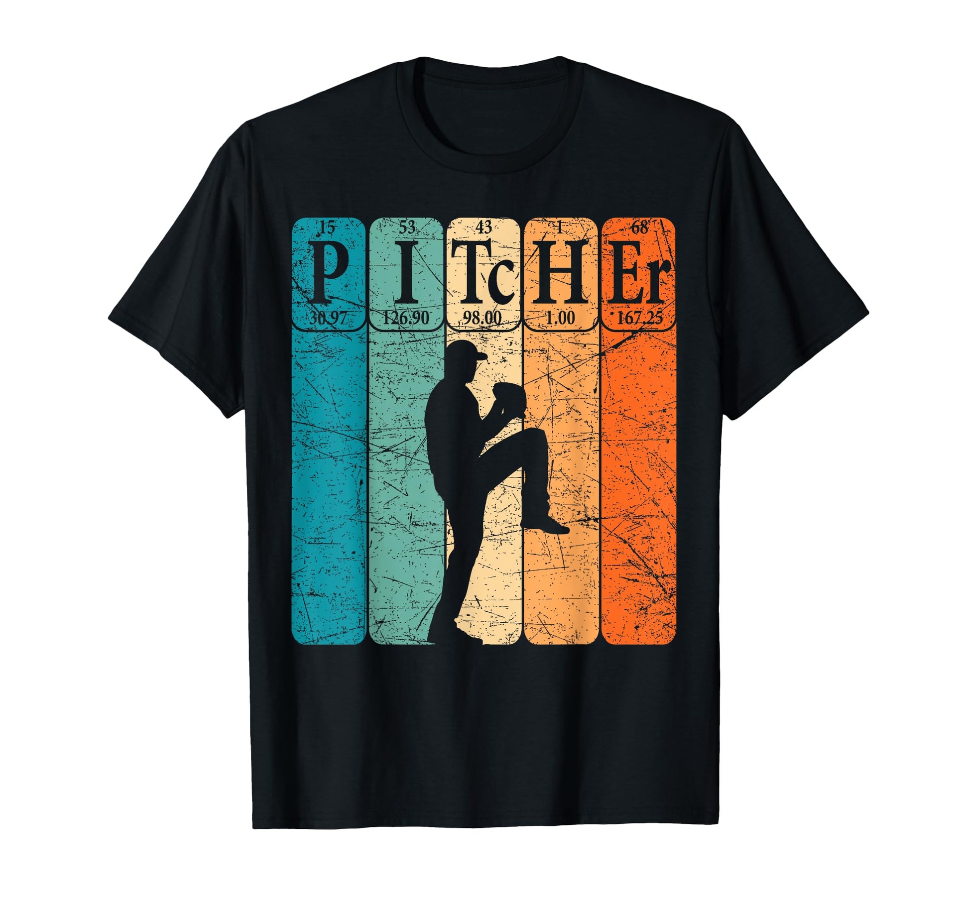 Baseball Periodic Table Elements T-Shirt - Custom Art Print for Adults - T-Shirt, Sweatshirt, Hoodie