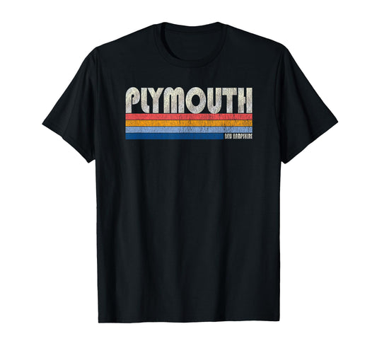70S 80S Plymouth Nh T-Shirt - Unique Graphic for Adults - T-Shirt, Sweatshirt, Hoodie