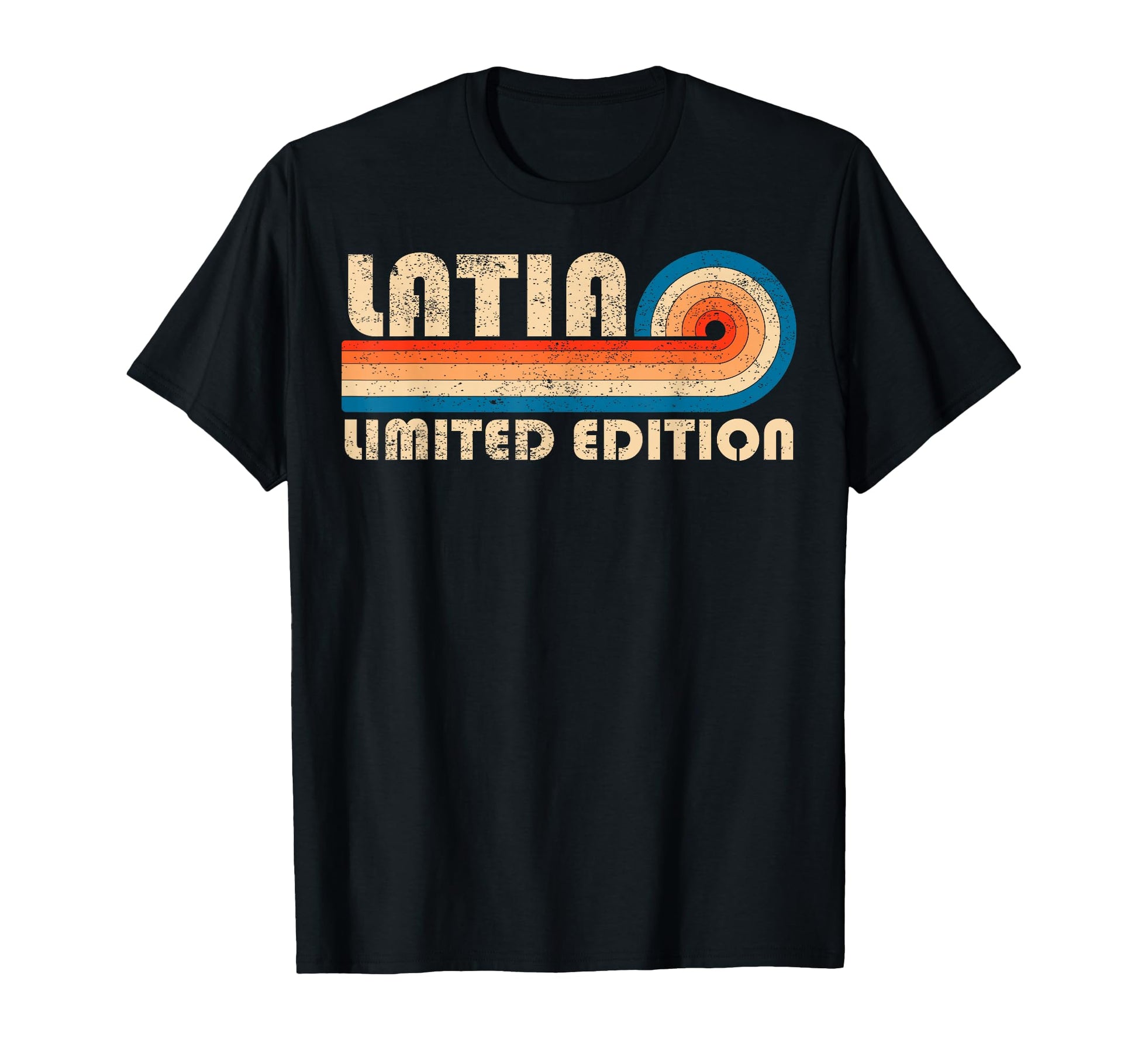Latia 70S 80S Sunset Stripe T-Shirt - Novelty Apparel for Adults - T-Shirt, Sweatshirt, Hoodie