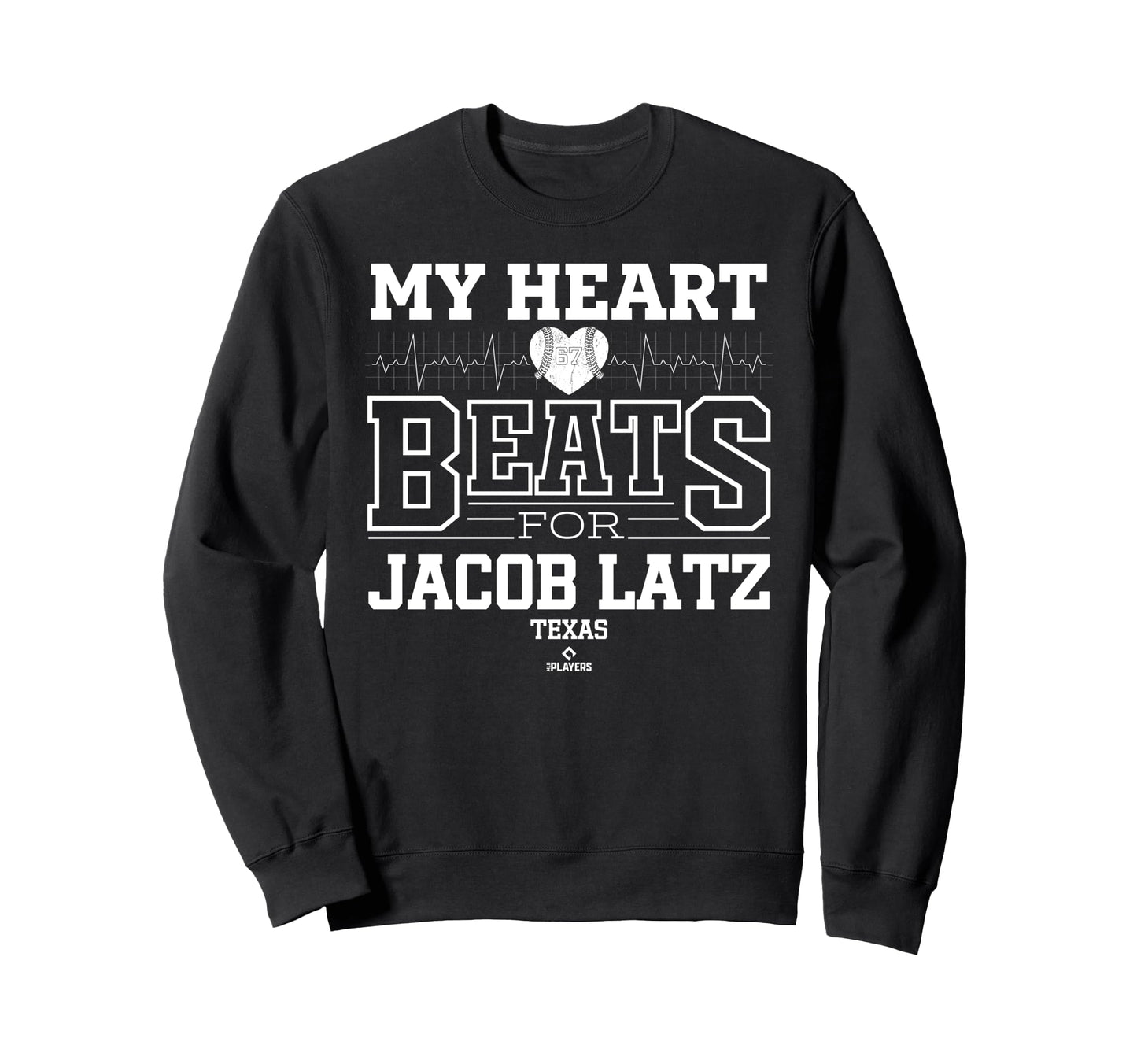 My Heart Beats Jacob Latz Texas Sweatshirt - Graphic Print Men Women - T-Shirt, Sweatshirt, Hoodie