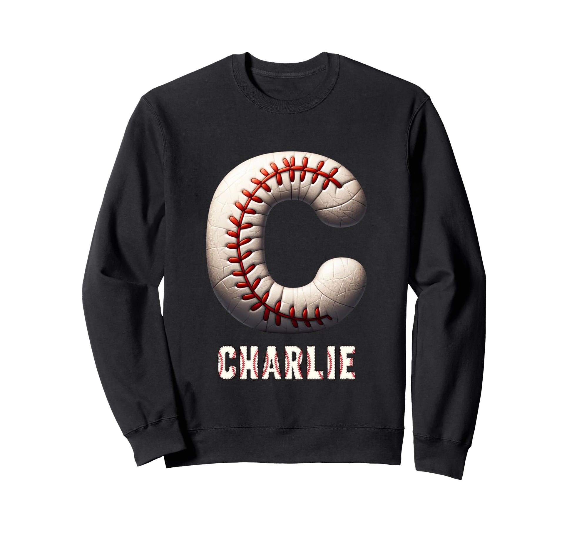 Baseball Home Run Emil Initial Sweatshirt - Trendy Graphic Men Women - T-Shirt, Sweatshirt, Hoodie