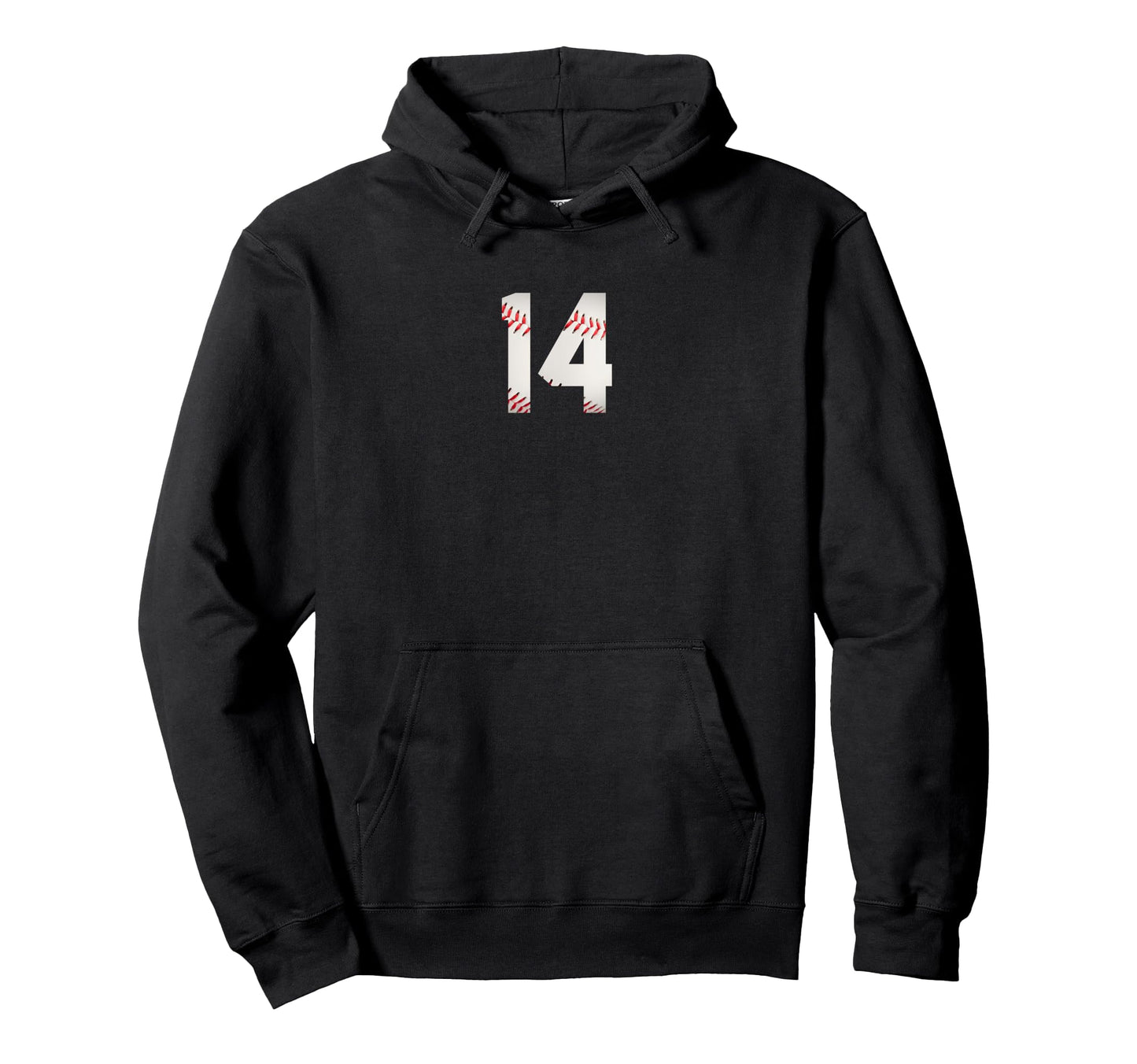 Number 14 Minimalist Birthday Baseball Hoodie - Graphic Print Unisex - T-Shirt, Sweatshirt, Hoodie
