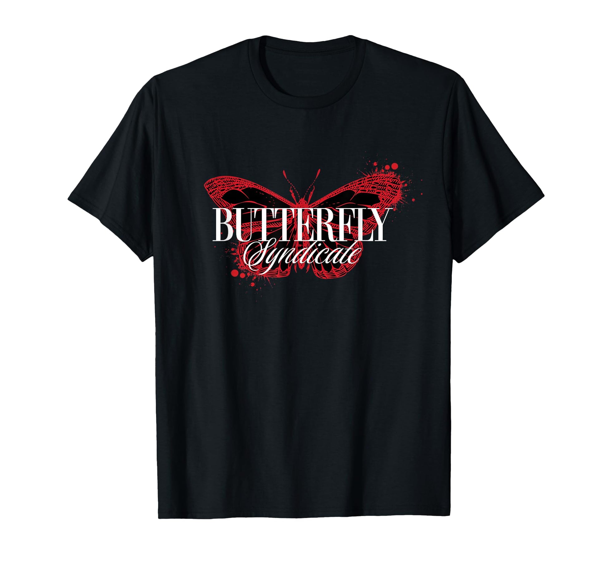 Butterfly Syndicate Y2K Grunge Aesthetic T-Shirt - Graphic Print Men Women - T-Shirt, Sweatshirt, Hoodie