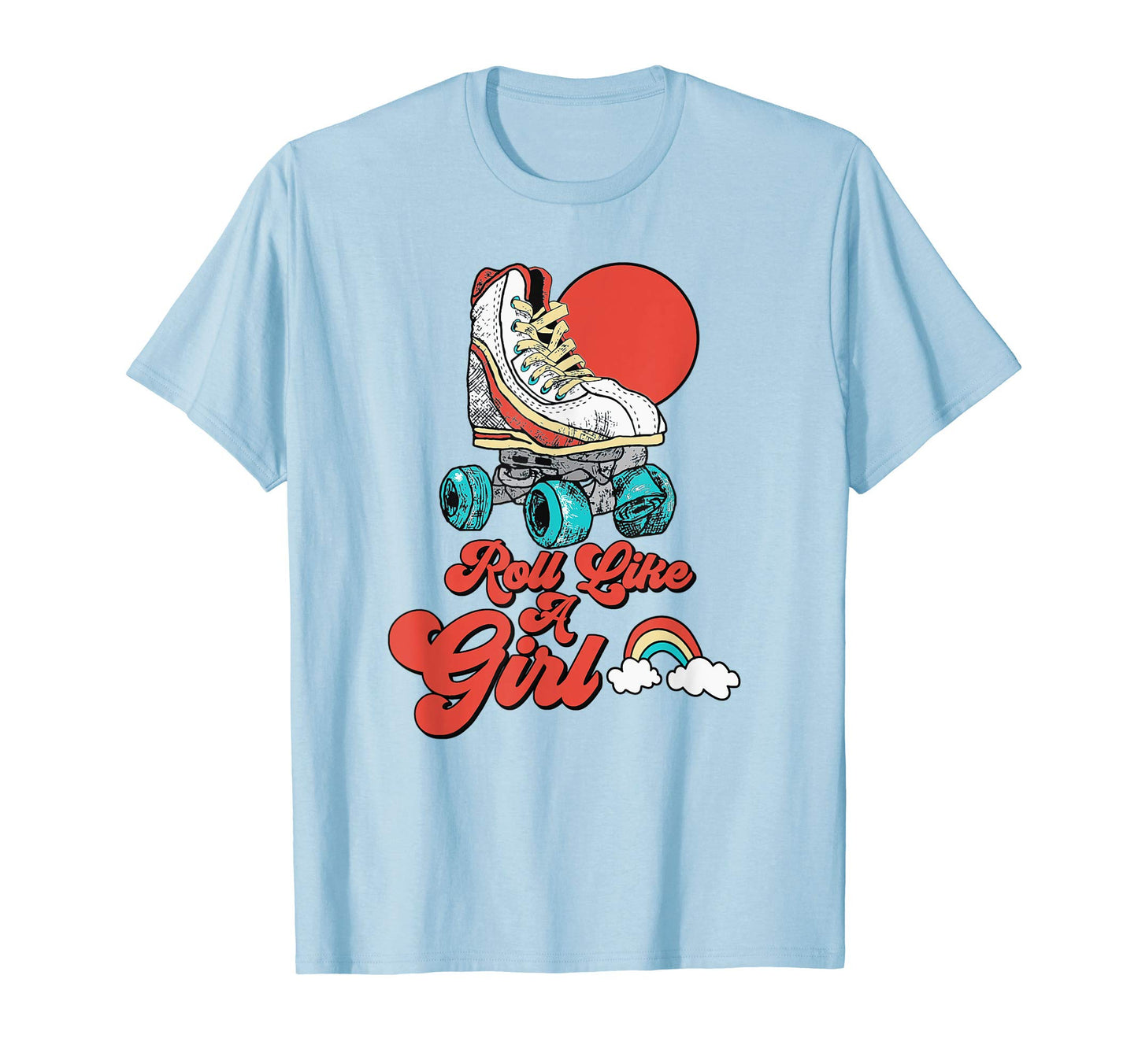 Roll Like Minimalist Roller Skate T-Shirt - Custom Art Print for Adults - T-Shirt, Sweatshirt, Hoodie