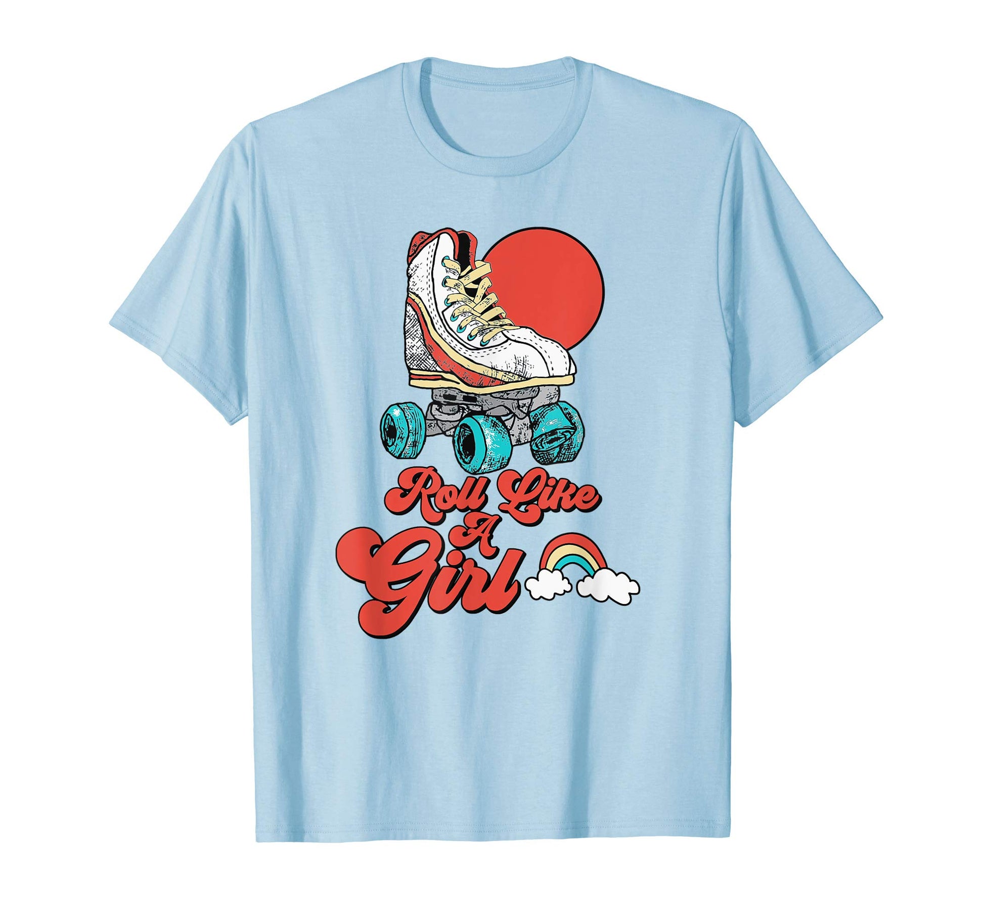 Roll Like Minimalist Roller Skate T-Shirt - Custom Art Print for Adults - T-Shirt, Sweatshirt, Hoodie