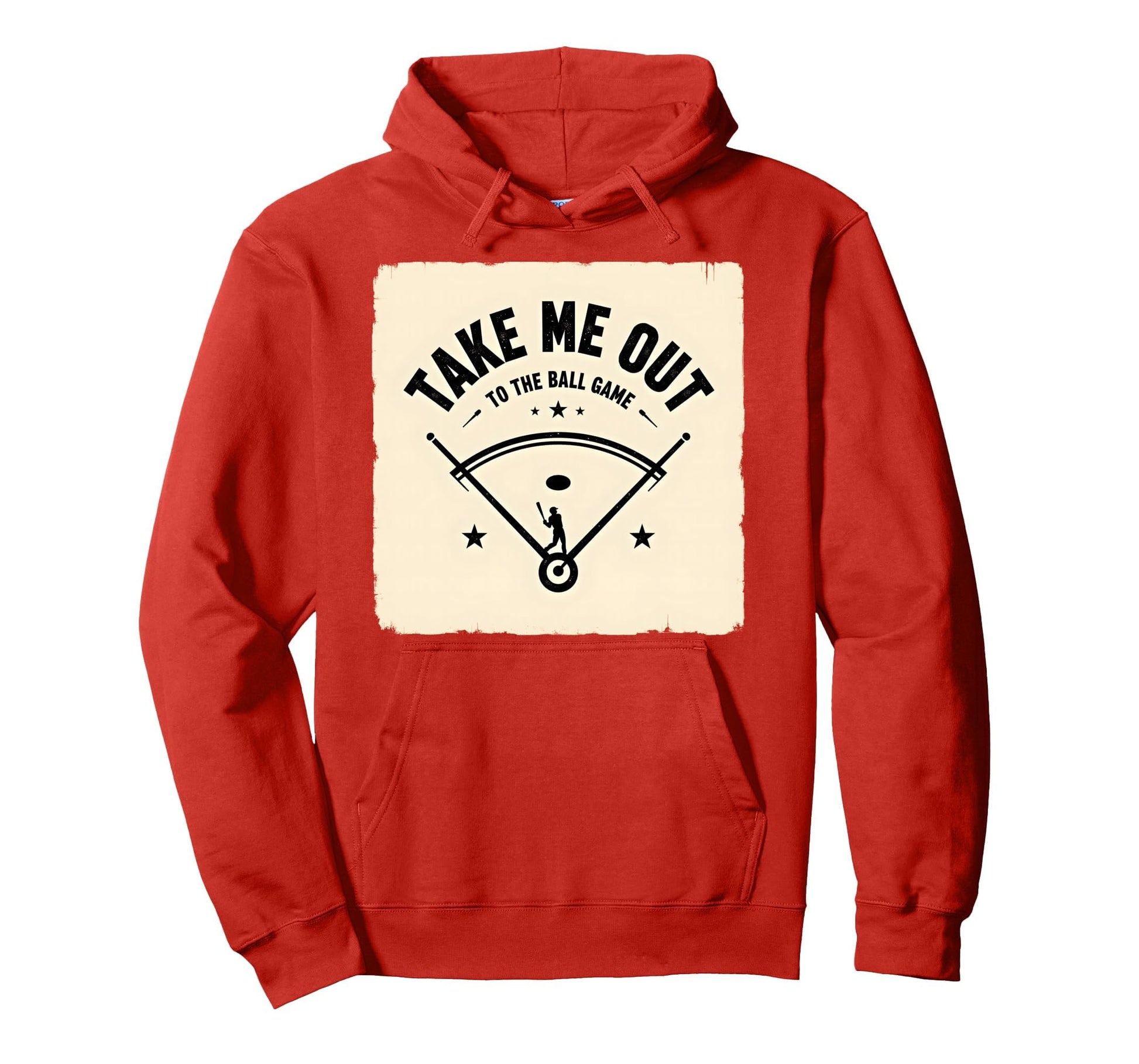 Take Me Out To Ball Game Baseball Hoodie - Graphic Print for Adults - T-Shirt, Sweatshirt, Hoodie