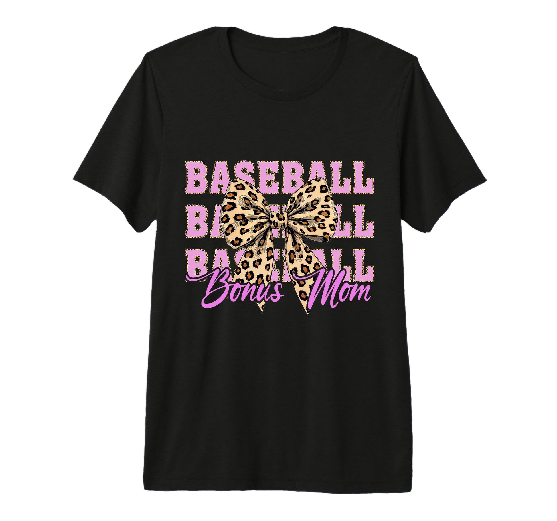 Baseball Bonus Mom Coquette Bow T-Shirt - Fun Novelty Design Unisex - T-Shirt, Sweatshirt, Hoodie