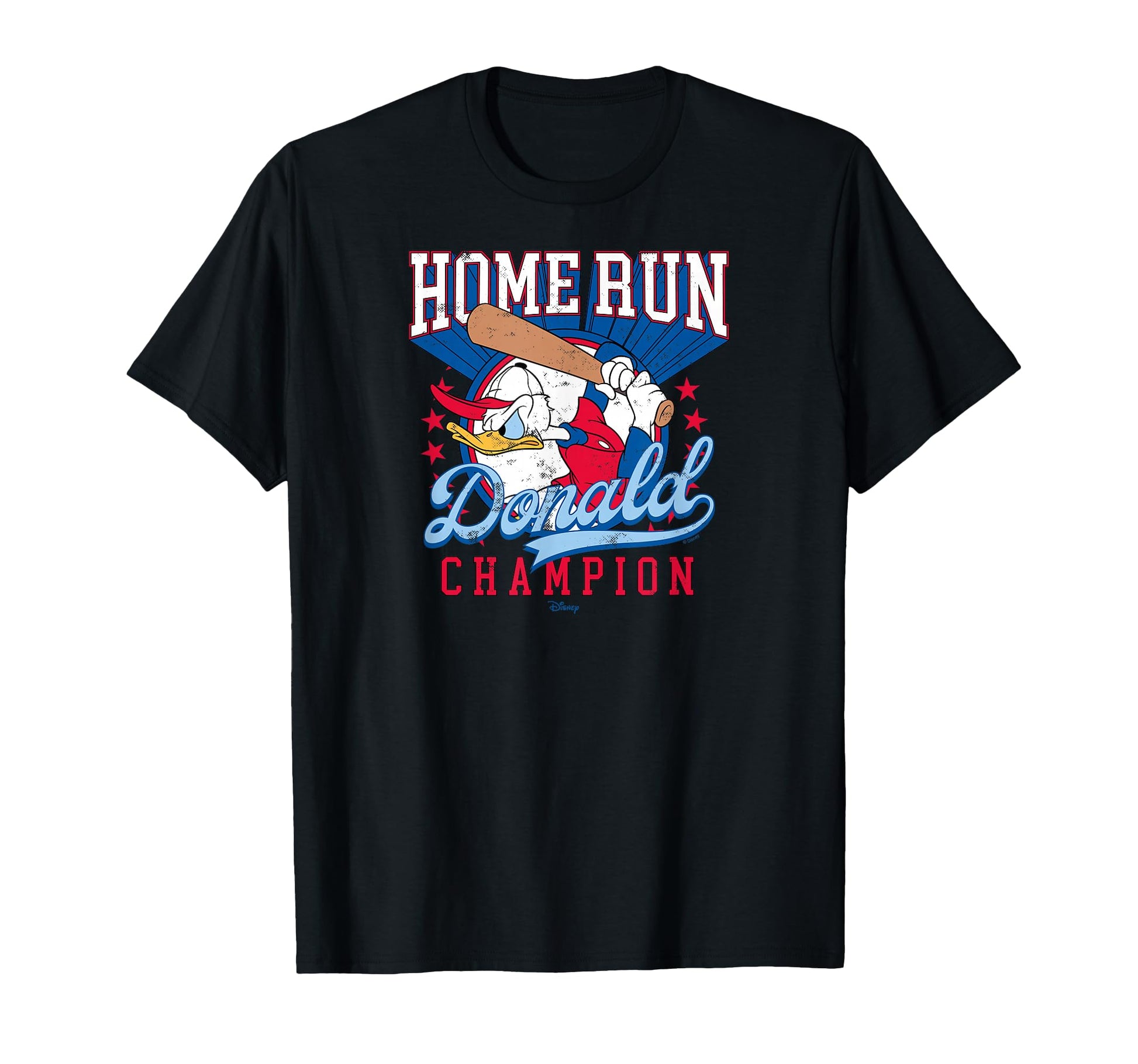 Home Run Donald Us Champion Red White Blue T-Shirt - Trendy Graphic Unisex - T-Shirt, Sweatshirt, Hoodie