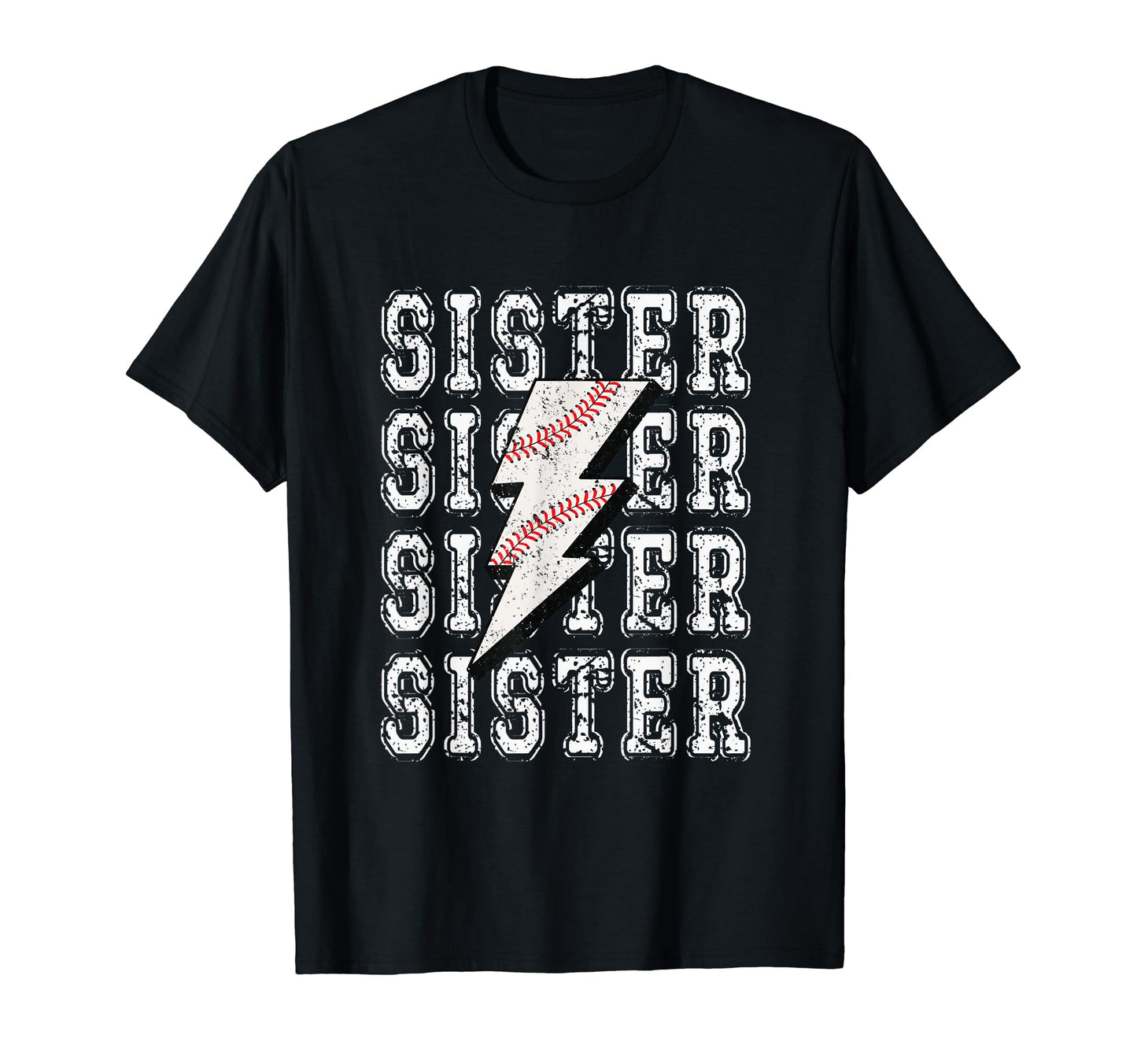 Tball Sister Lightning Bolt T T-Shirt - Casual Everyday Wear for Adults - T-Shirt, Sweatshirt, Hoodie