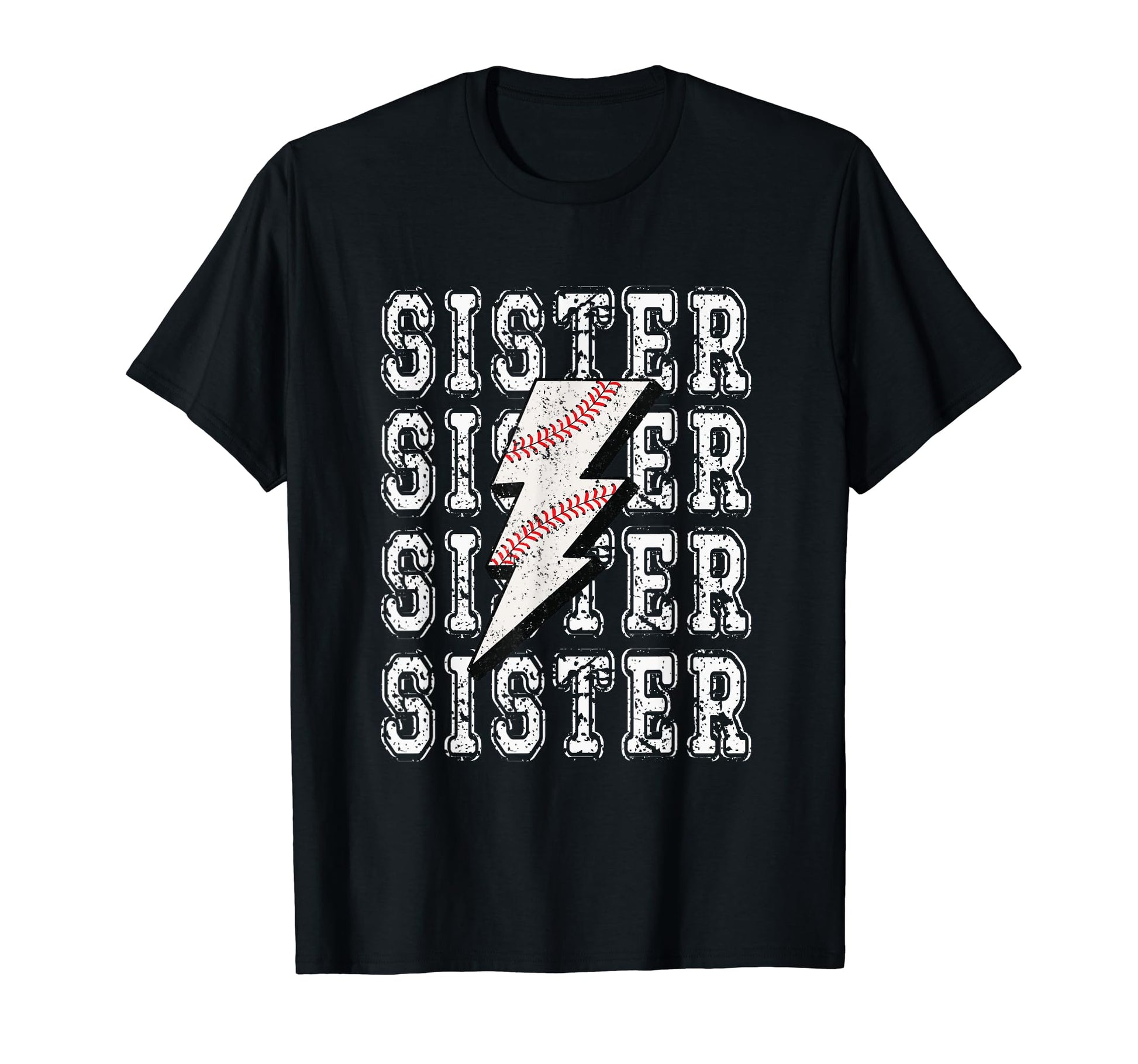 Tball Sister Lightning Bolt T T-Shirt - Casual Everyday Wear for Adults - T-Shirt, Sweatshirt, Hoodie