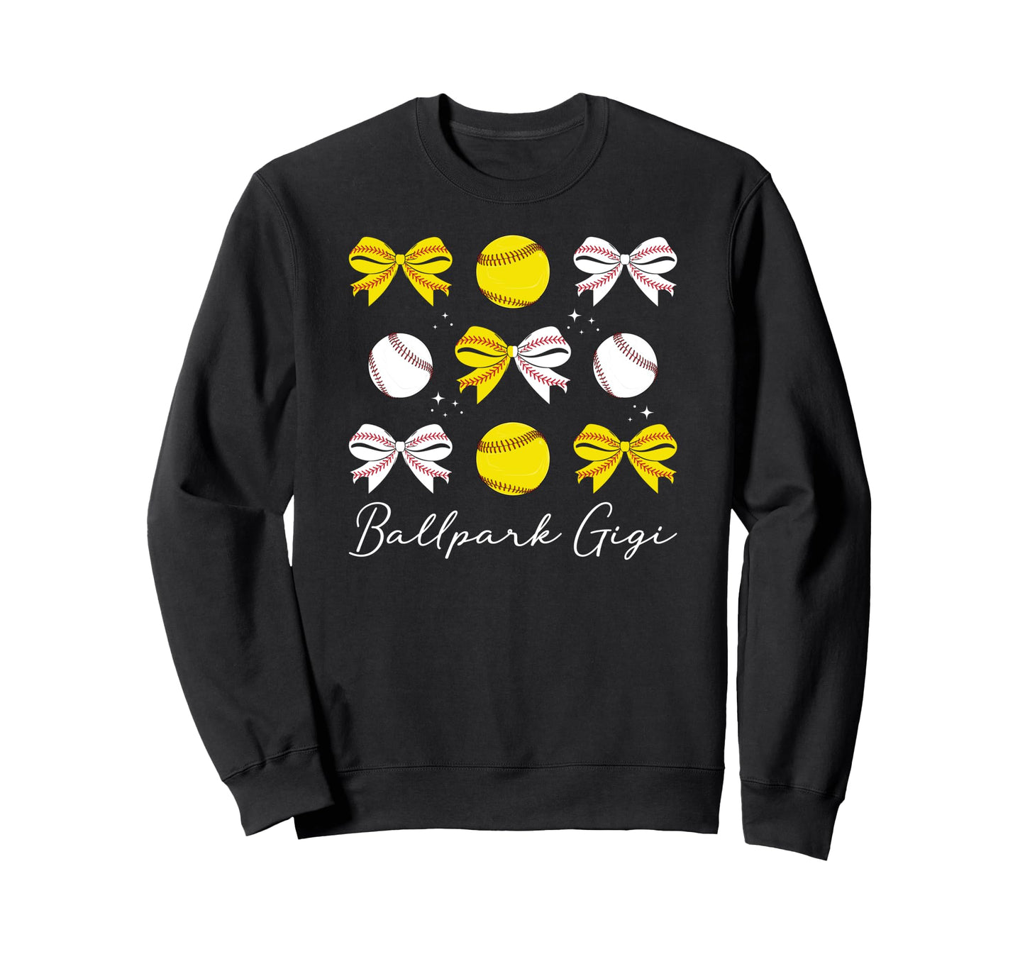 Ballpark Gigi Coquette Softball Sweatshirt - Graphic Print Men Women - T-Shirt, Sweatshirt, Hoodie