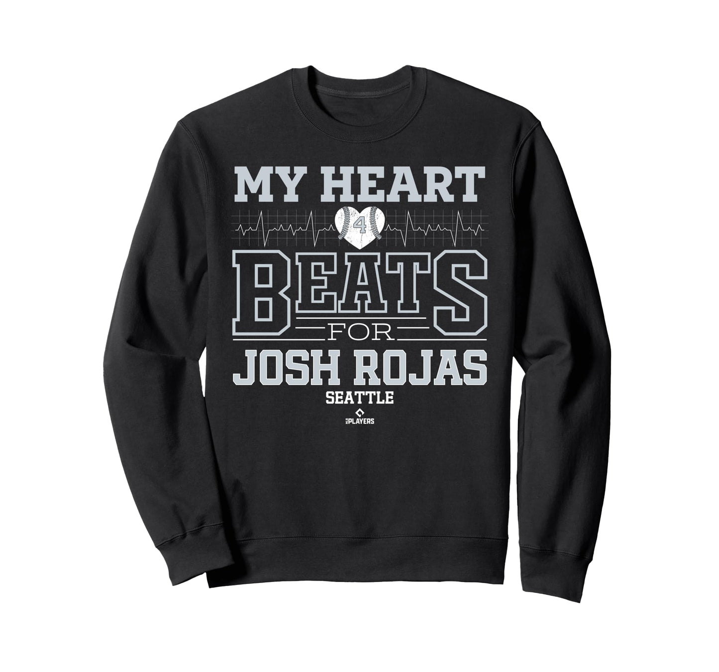 My Heart Beats Josh Rojas Seattle Sweatshirt - Graphic Print Men Women - T-Shirt, Sweatshirt, Hoodie