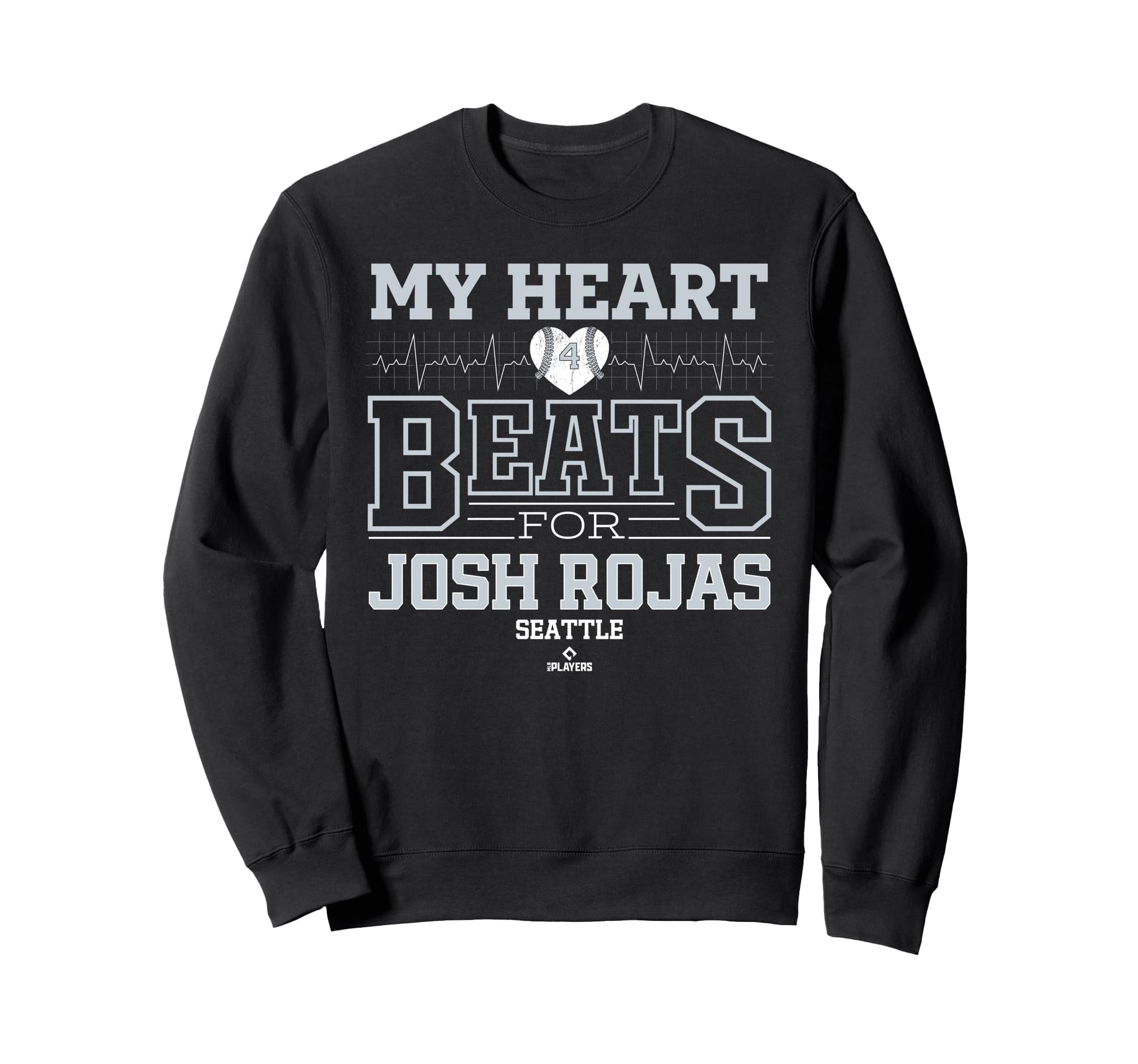 My Heart Beats Josh Rojas Seattle Sweatshirt - Graphic Print Men Women - T-Shirt, Sweatshirt, Hoodie