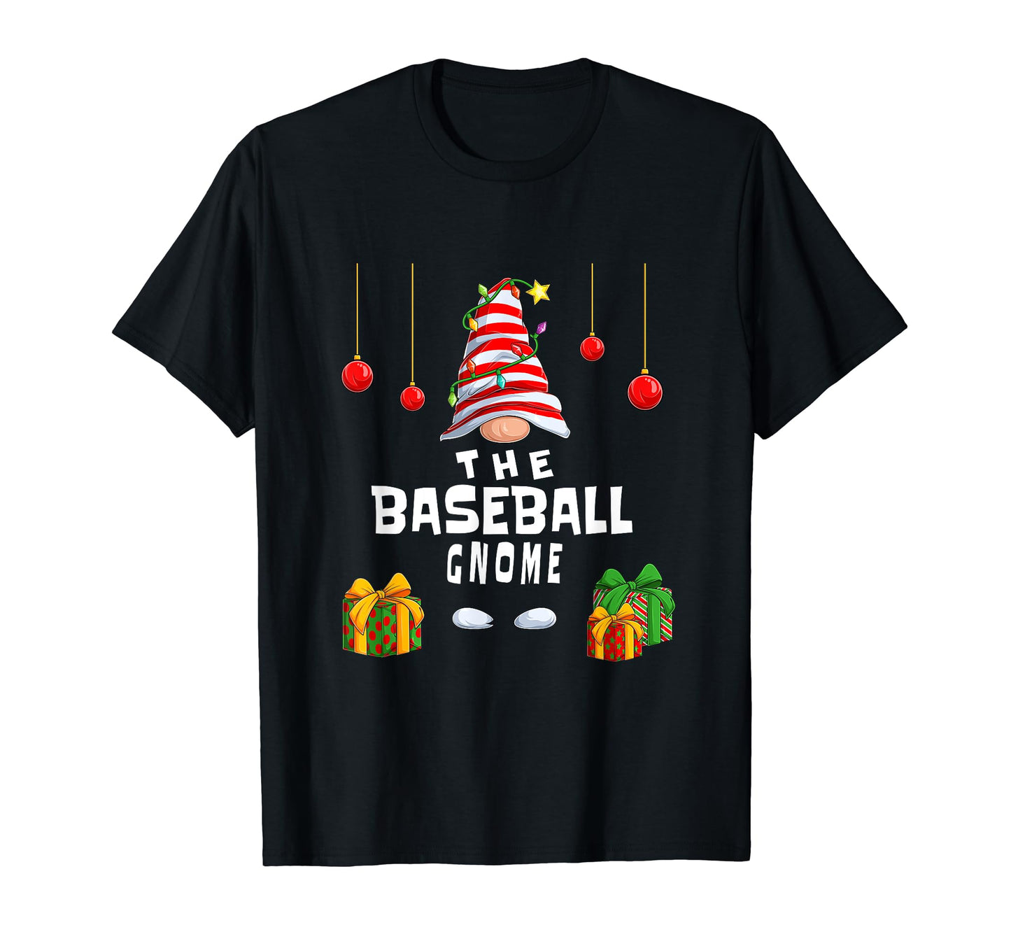Baseball Gnome Matching Pajama X Mas Party T-Shirt - Novelty Apparel Unisex - T-Shirt, Sweatshirt, Hoodie