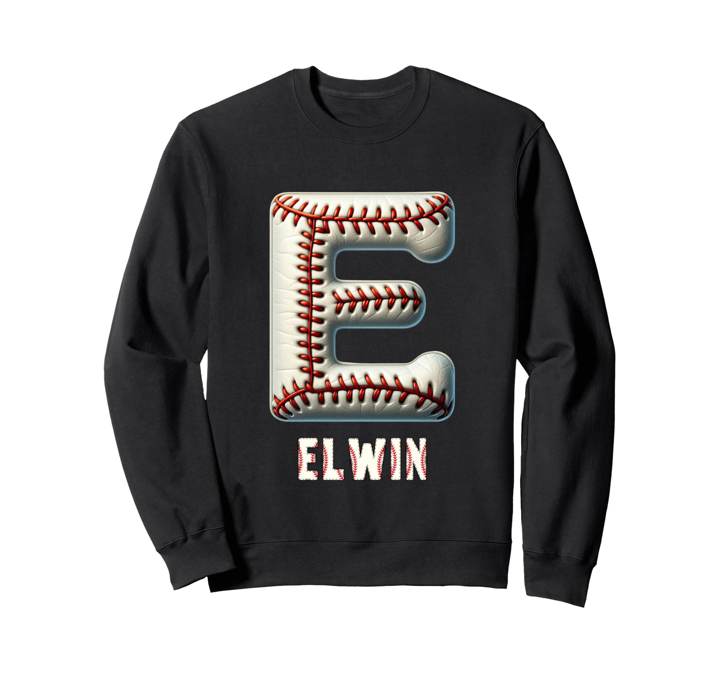 Baseball Home Run Ibrahim Initial Sweatshirt - Trendy Graphic Men Women - T-Shirt, Sweatshirt, Hoodie