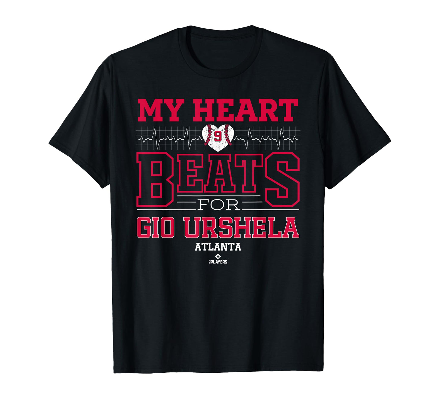 My Heart Beats Gio Urshela Atlanta T-Shirt - Trendy Graphic Unisex - T-Shirt, Sweatshirt, Hoodie