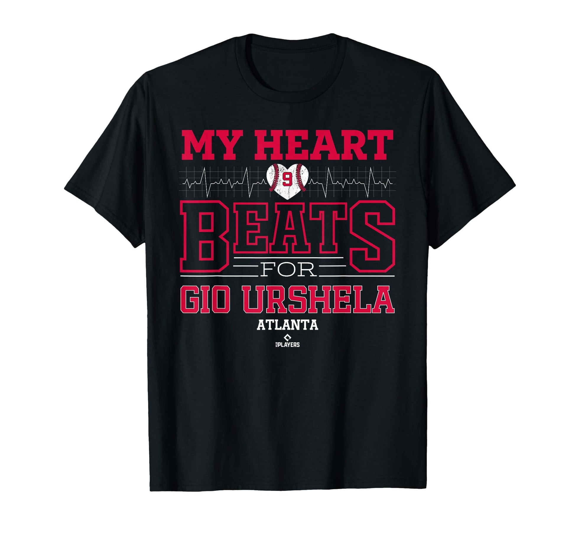 My Heart Beats Gio Urshela Atlanta T-Shirt - Trendy Graphic Unisex - T-Shirt, Sweatshirt, Hoodie
