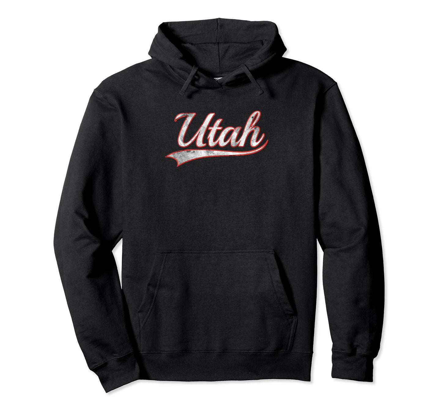 Utah Varsity Distressed Throwback Hoodie - Minimalist Print Men Women - T-Shirt, Sweatshirt, Hoodie
