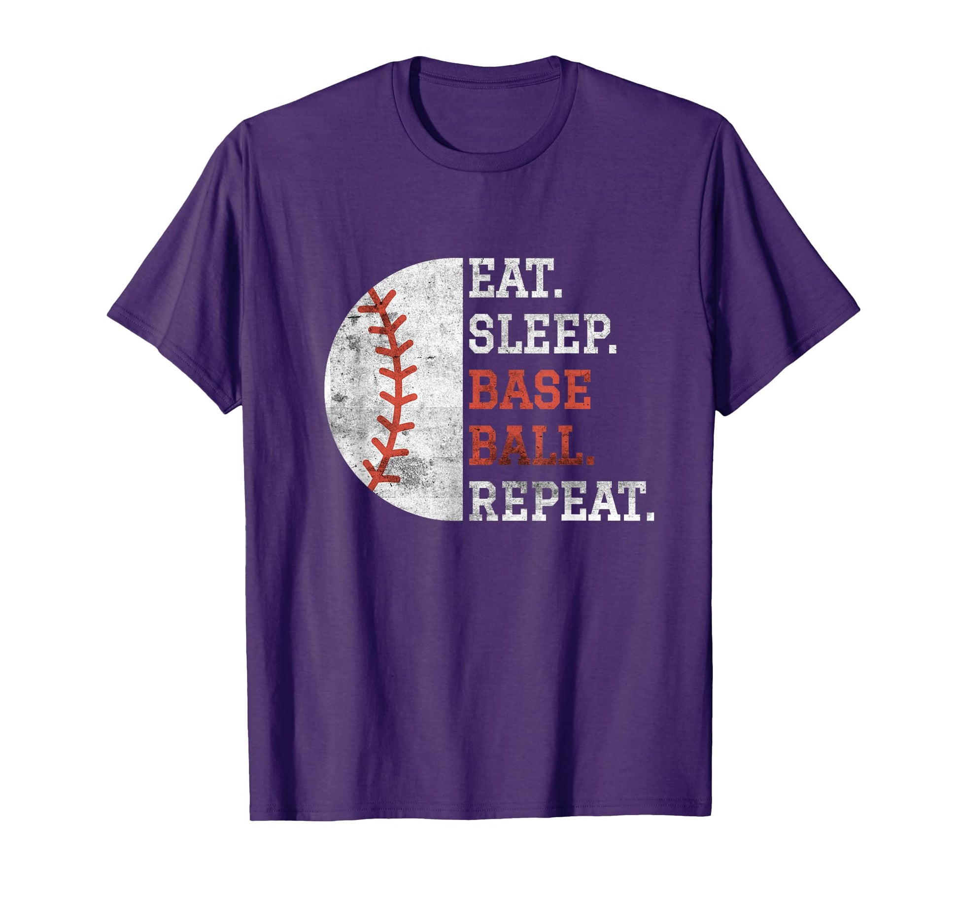 Baseball Player Eat Sleep Baseball Repeat T-Shirt - Unique Graphic Unisex - T-Shirt, Sweatshirt, Hoodie