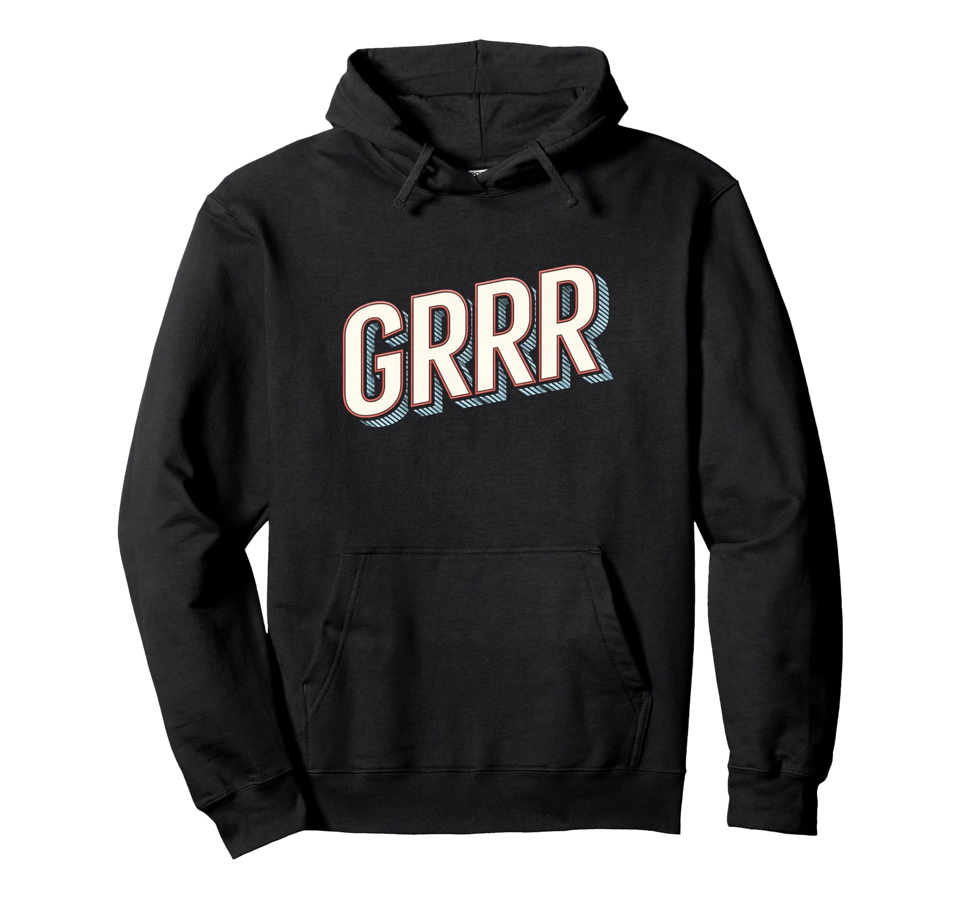 Funny Expression Grrr Typography Hoodie - Unique Graphic Men Women - T-Shirt, Sweatshirt, Hoodie